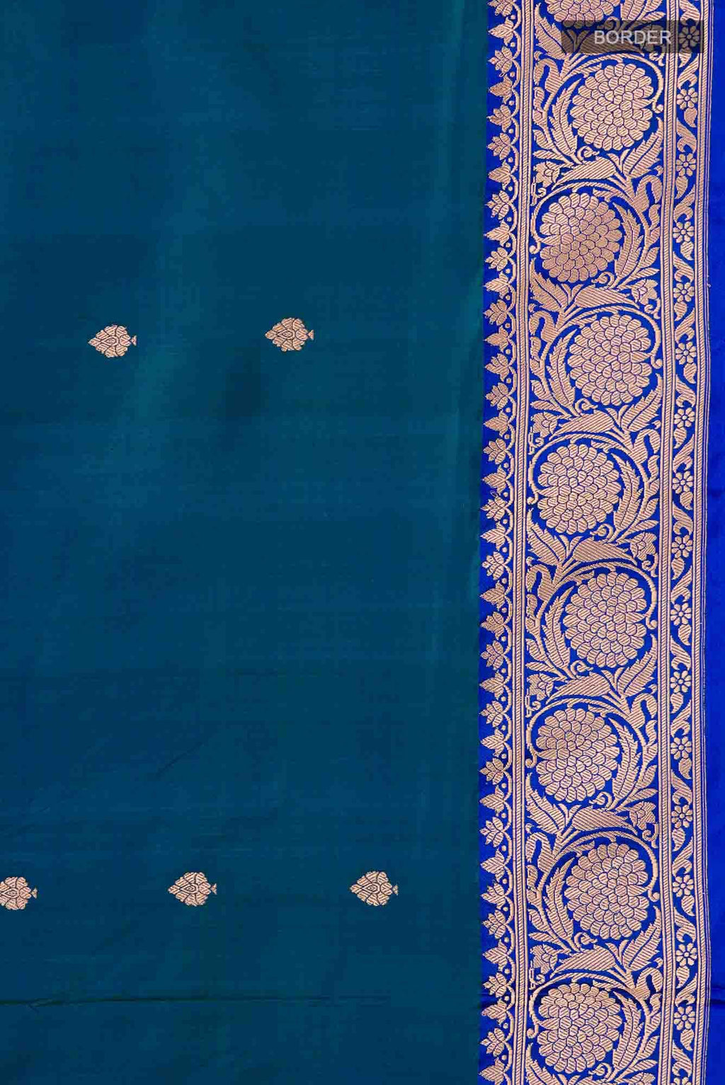 Blue Banarasi Katan Silk Saree
