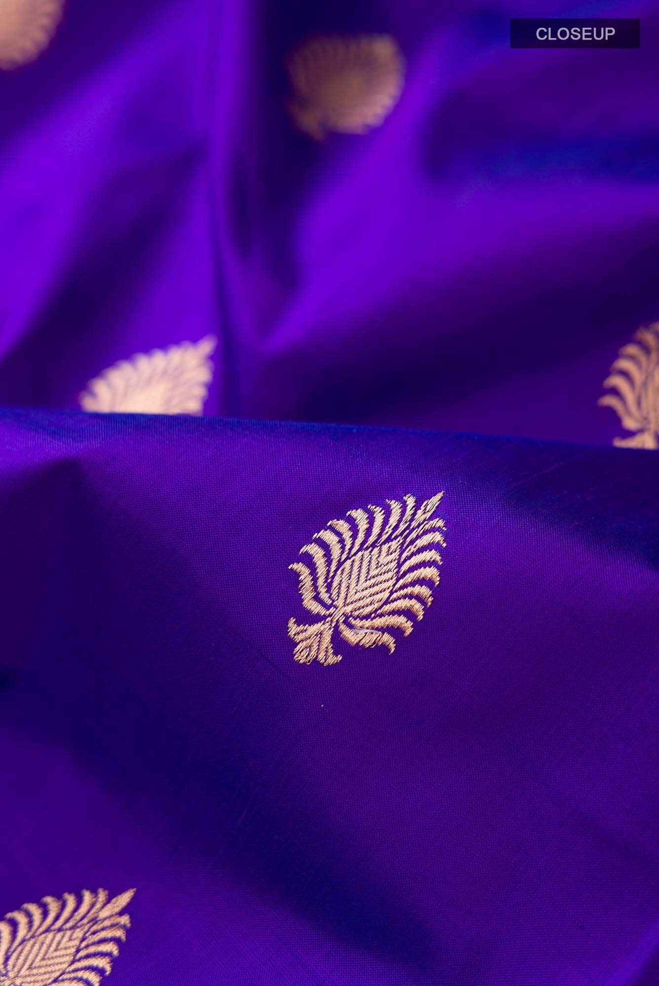 Blue Banarasi Silk Saree