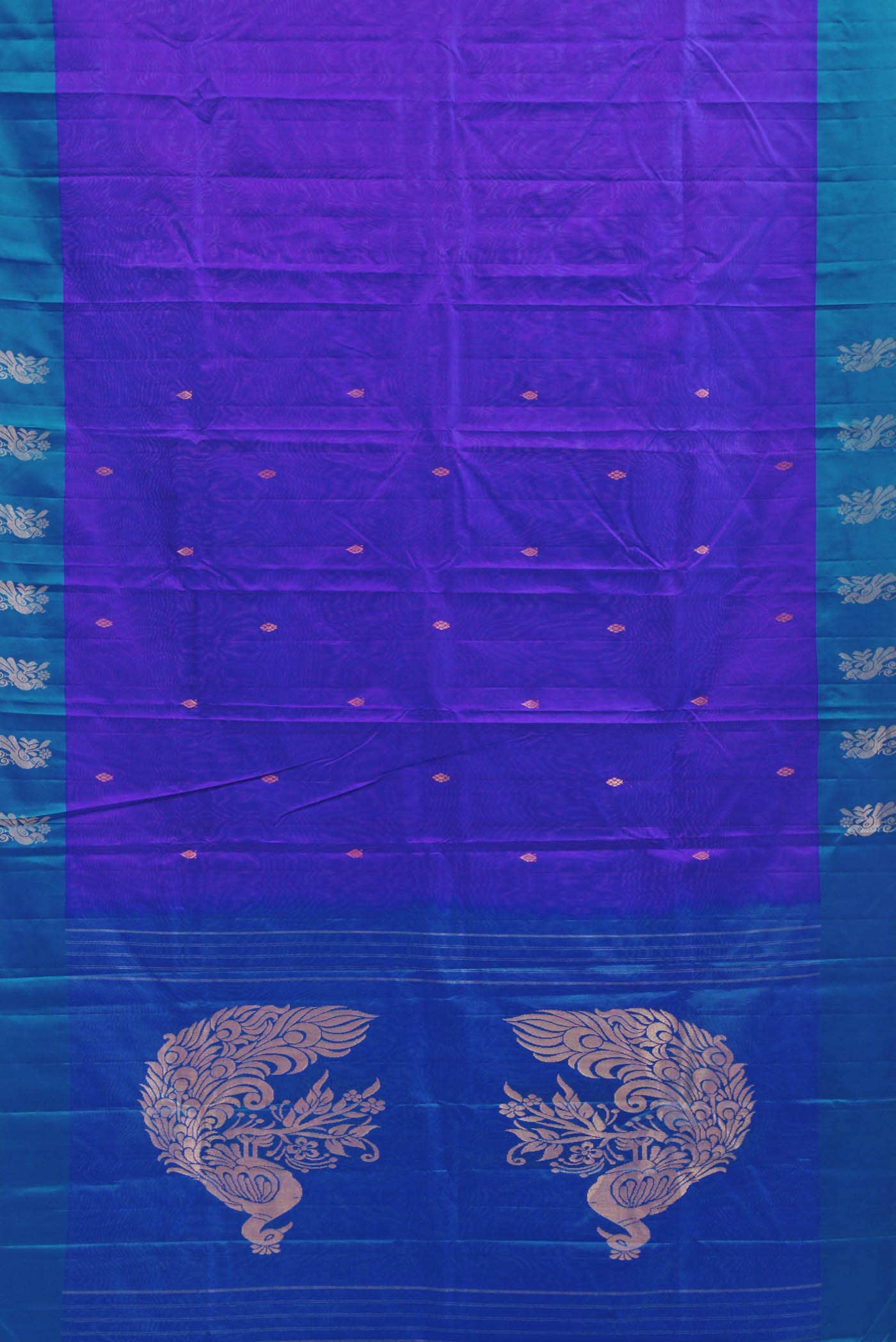 Blue Kanchipuram Silk Saree