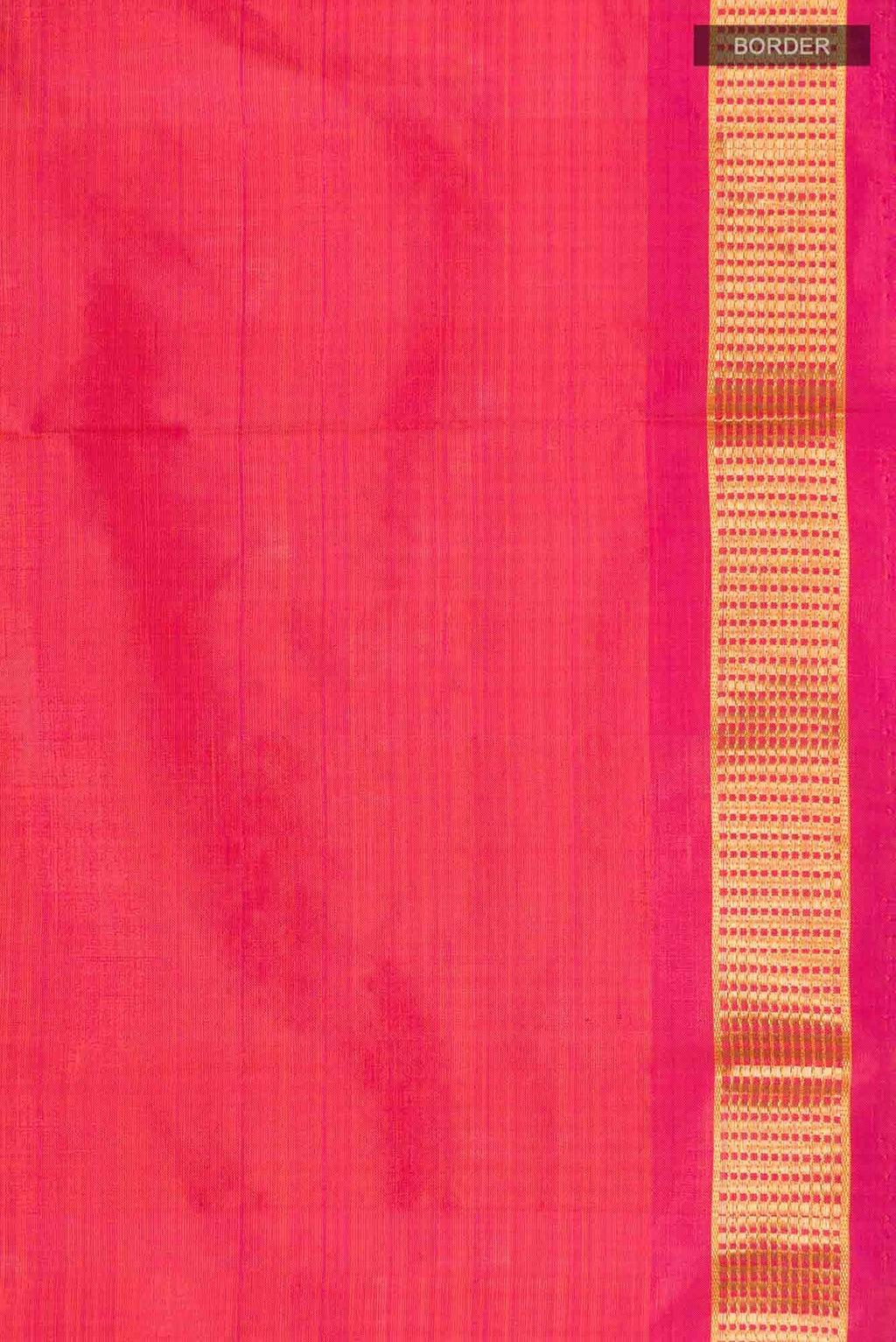 Pink with Orange Dual Tone Kanchipuram Silk Saree