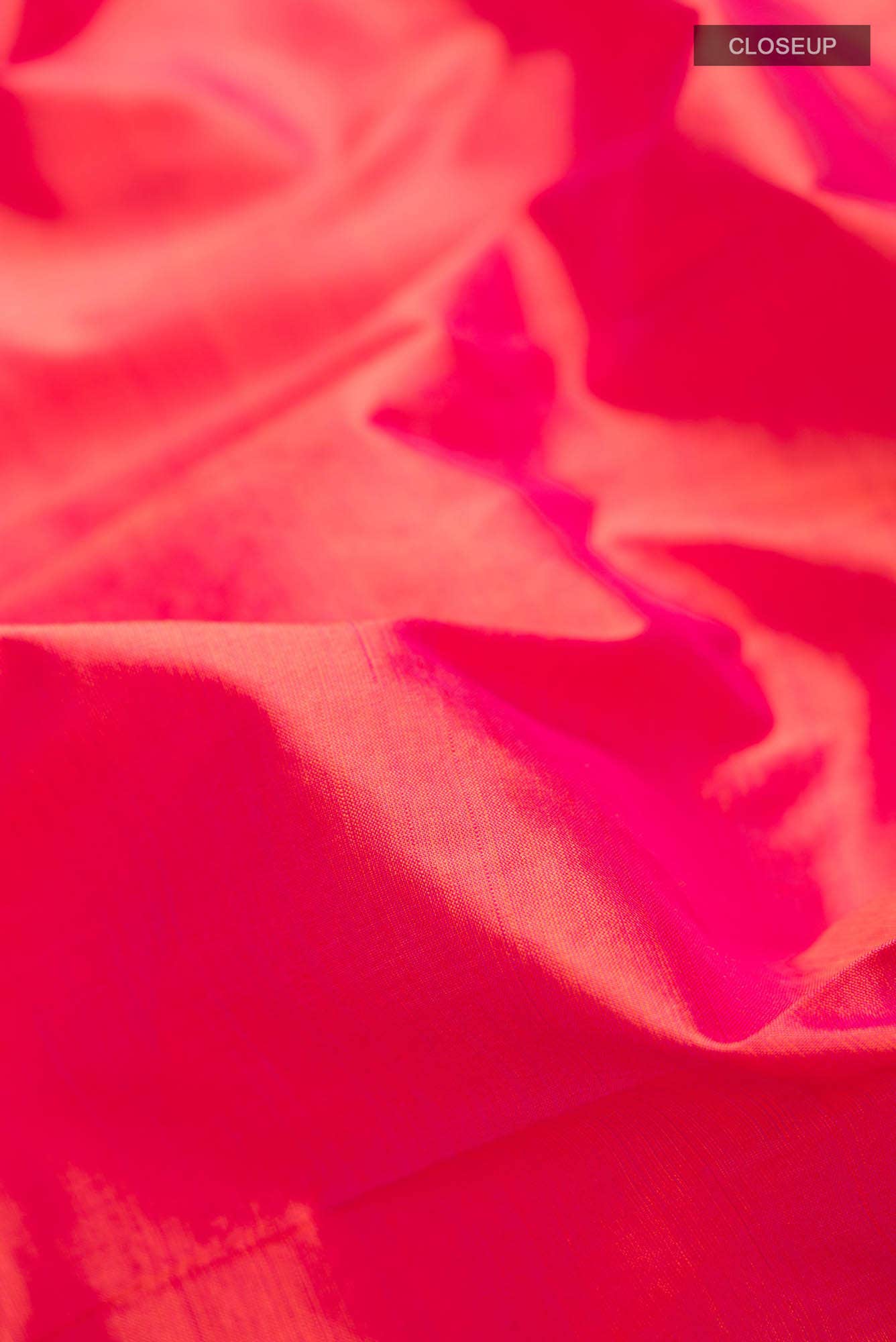 Pink with Orange Dual Tone Kanchipuram Silk Saree