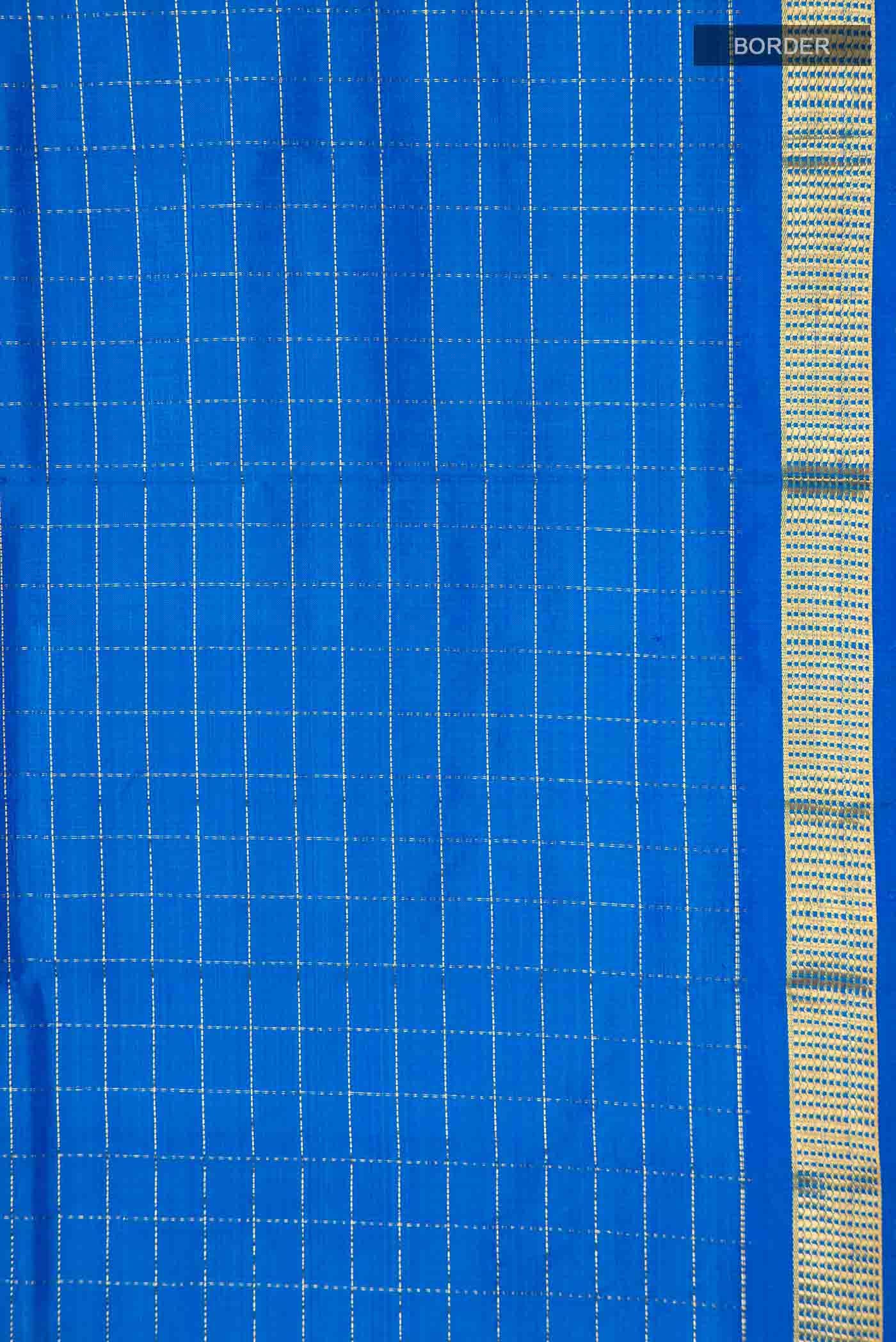 Blue Kanchipuram Silk Saree