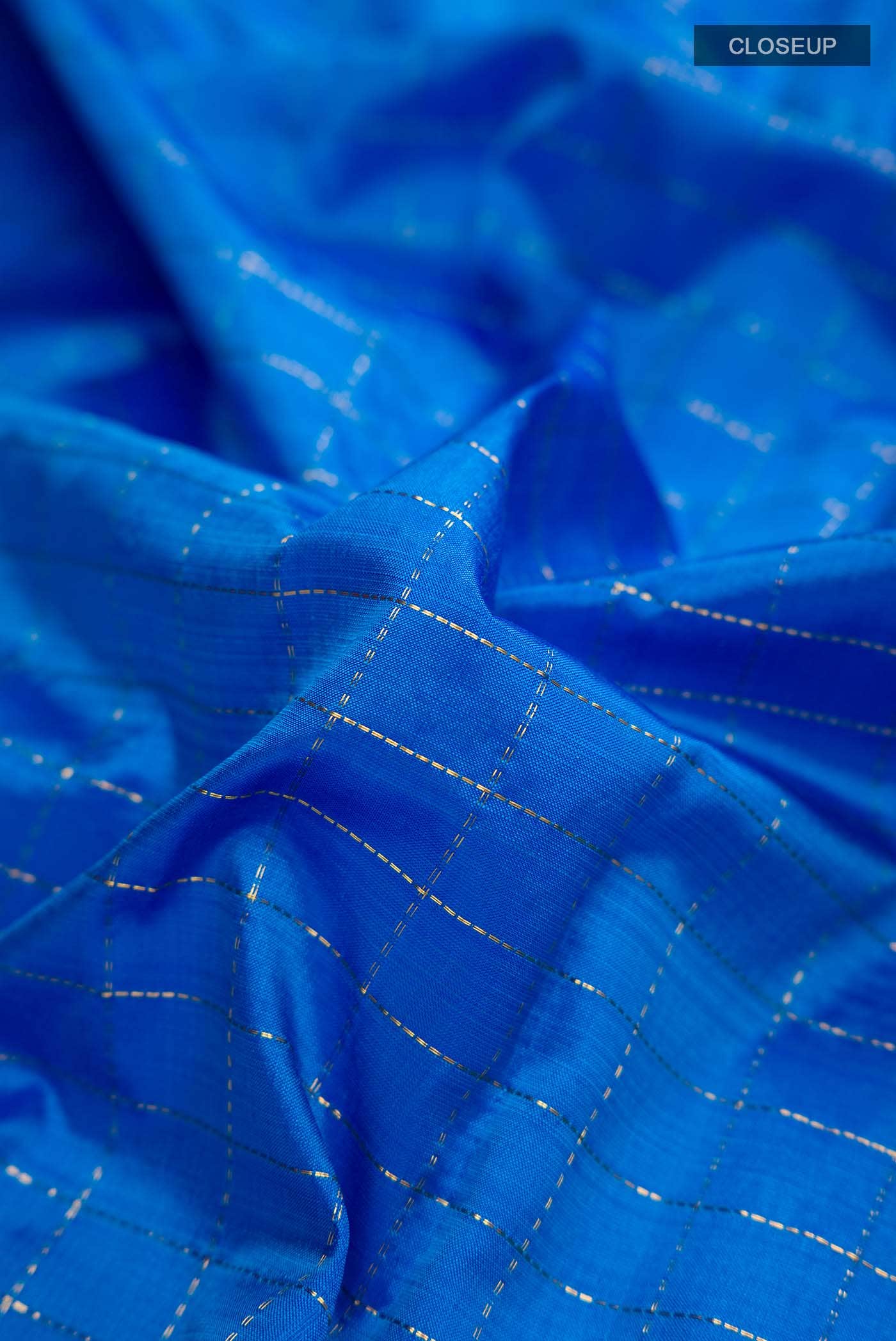 Blue Kanchipuram Silk Saree