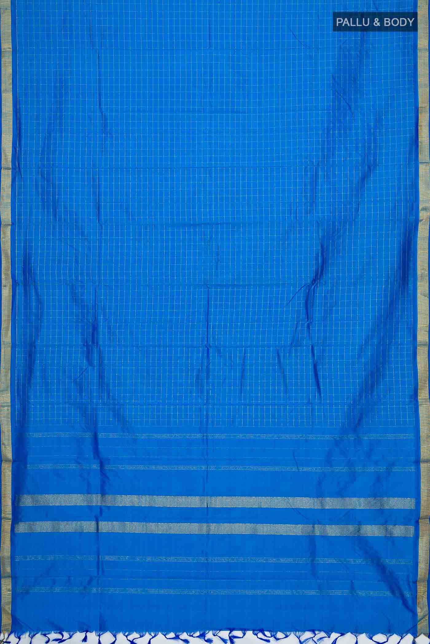 Blue Kanchipuram Silk Saree
