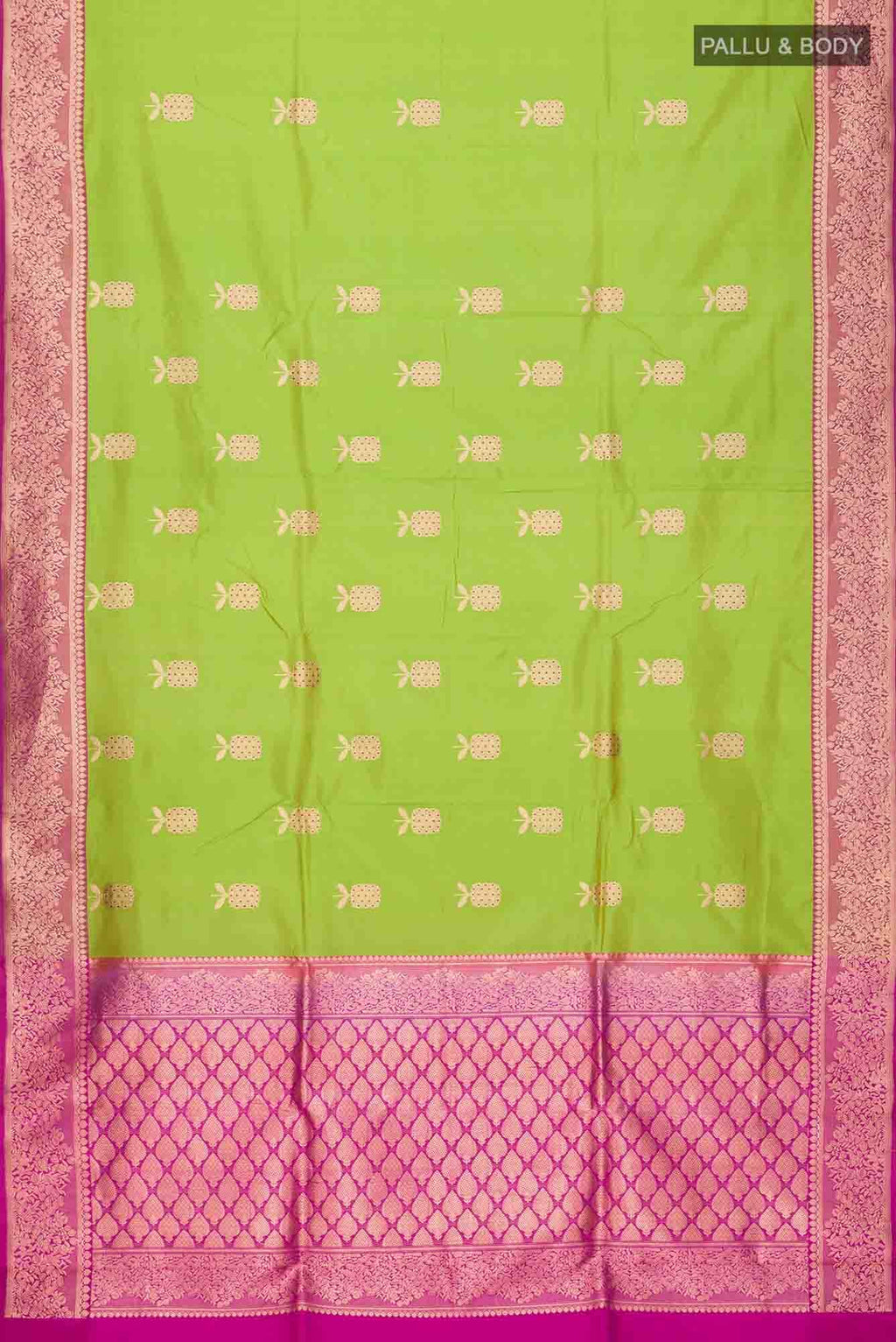 Green Banarasi Katan Silk Saree