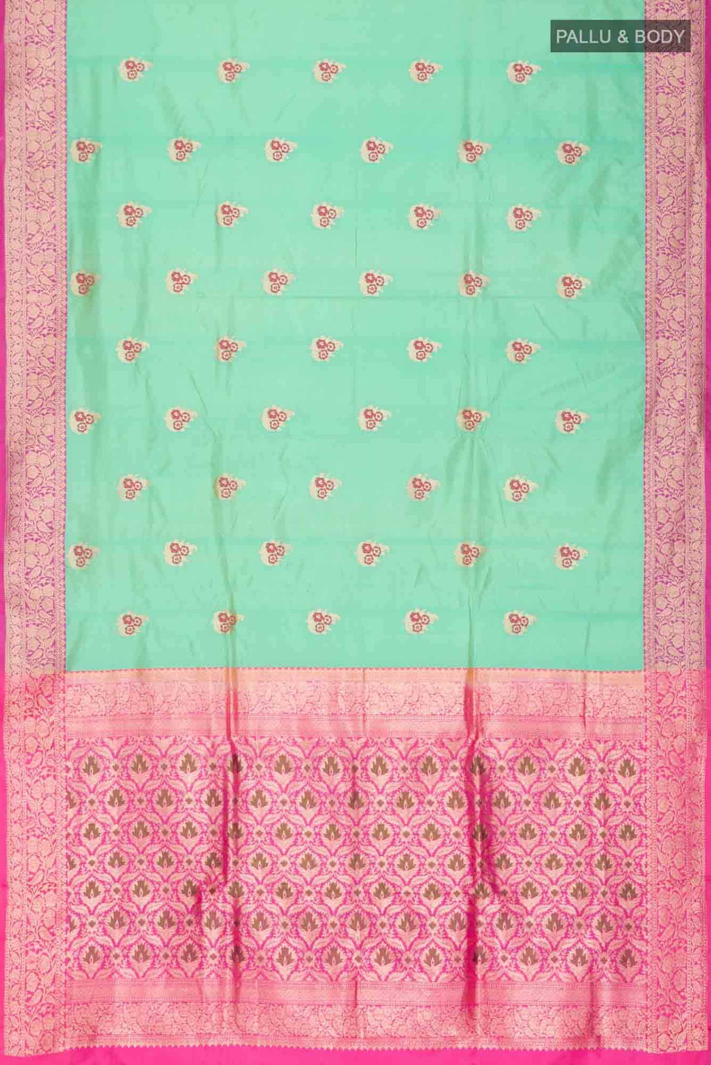 Green Banarasi Katan Silk Saree