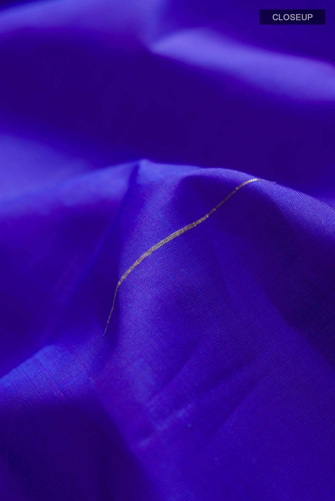Blue Kanchipuram Silk Saree