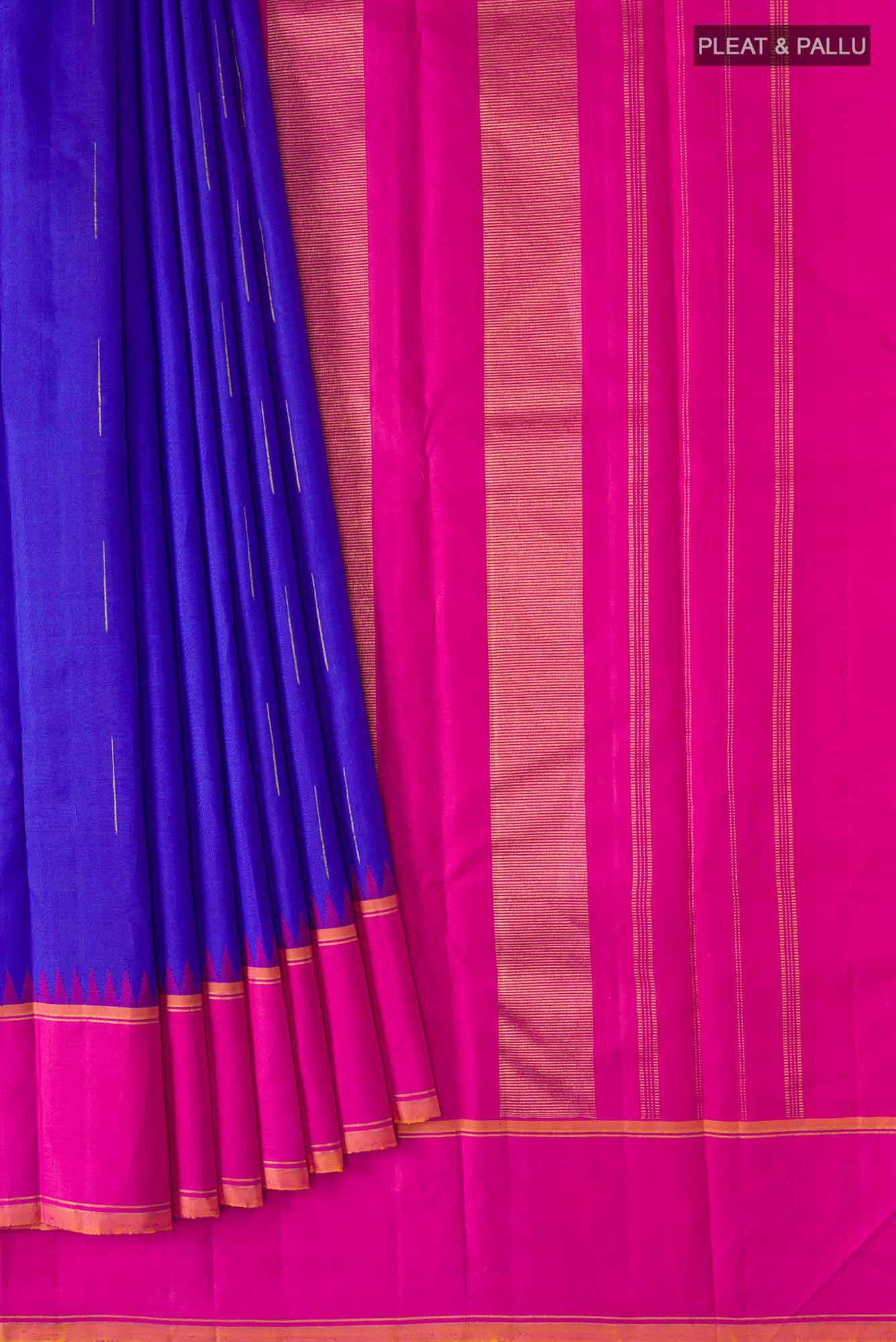 Blue Kanchipuram Silk Saree