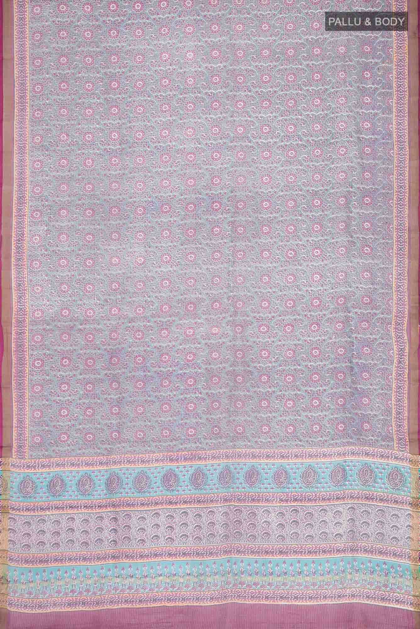 Blue Kota Silk Saree