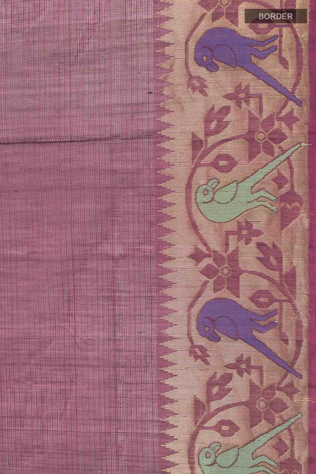 Mauve Silk Cotton Saree
