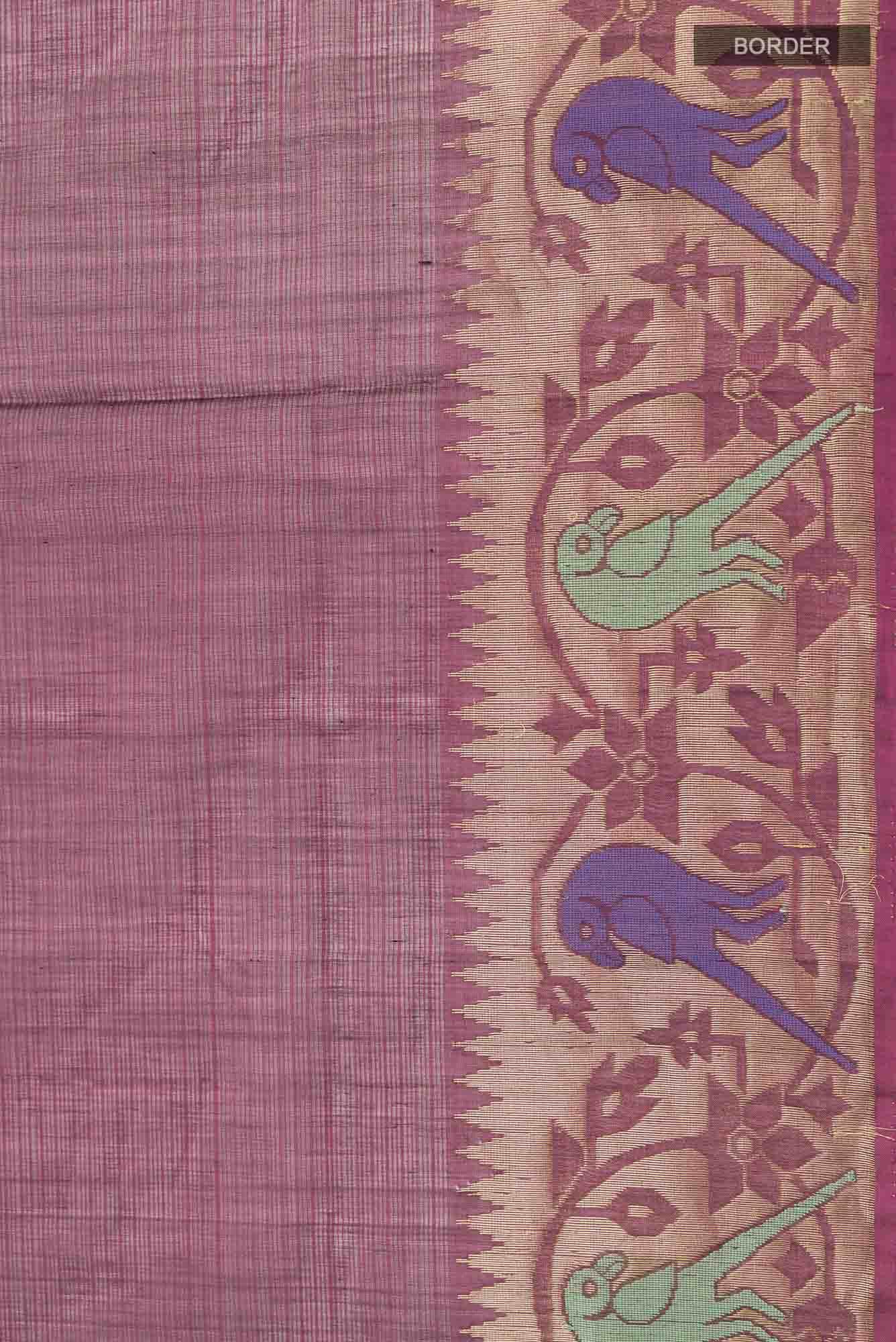Mauve Silk Cotton Saree