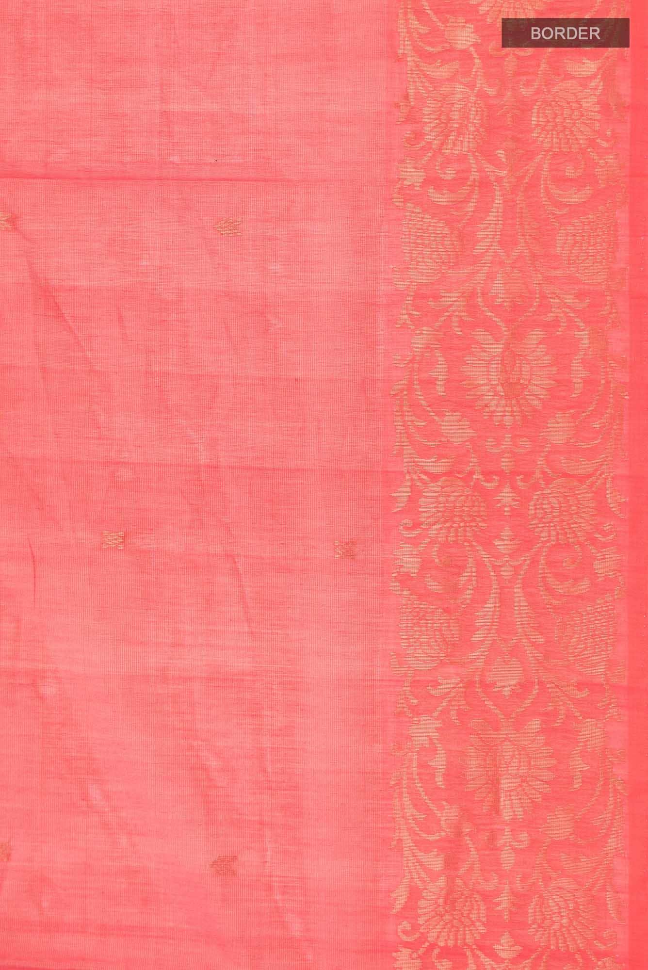 Orange Silk Cotton Saree