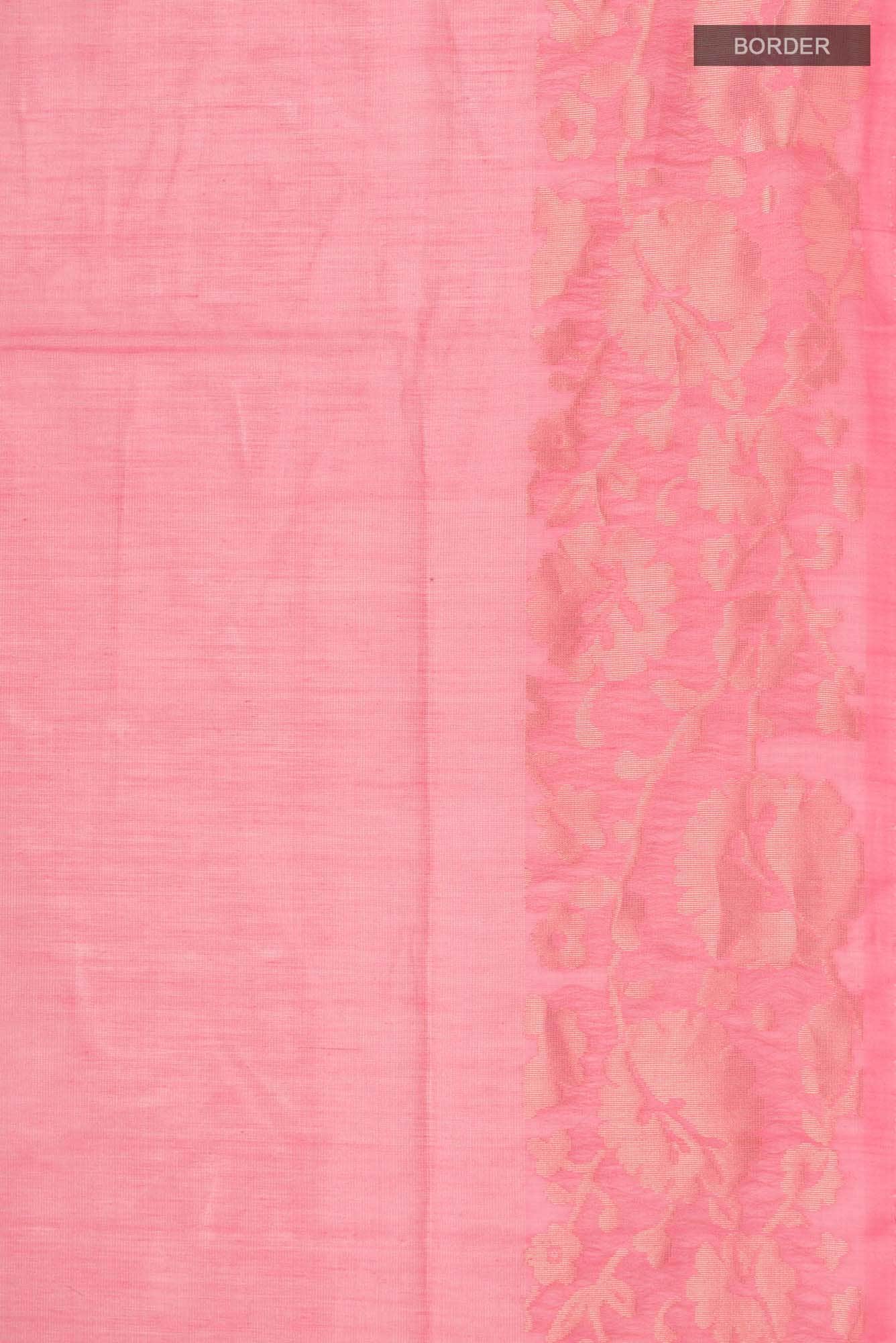 Pink Silk Cotton Saree