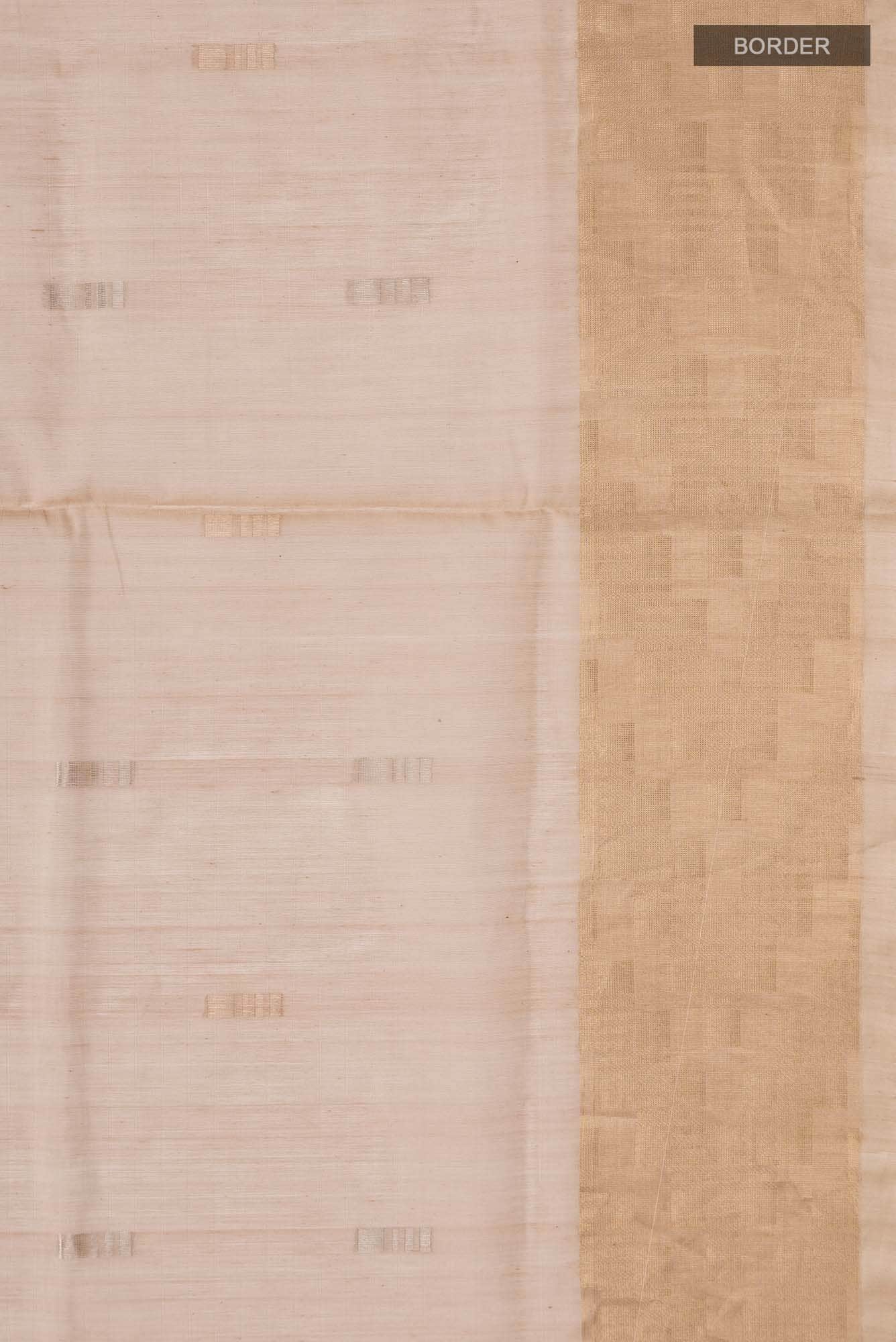 Beige Silk Cotton Saree