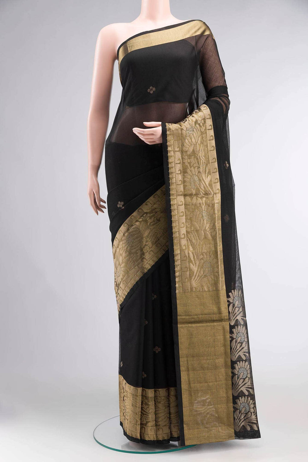 Black Silk Cotton Saree