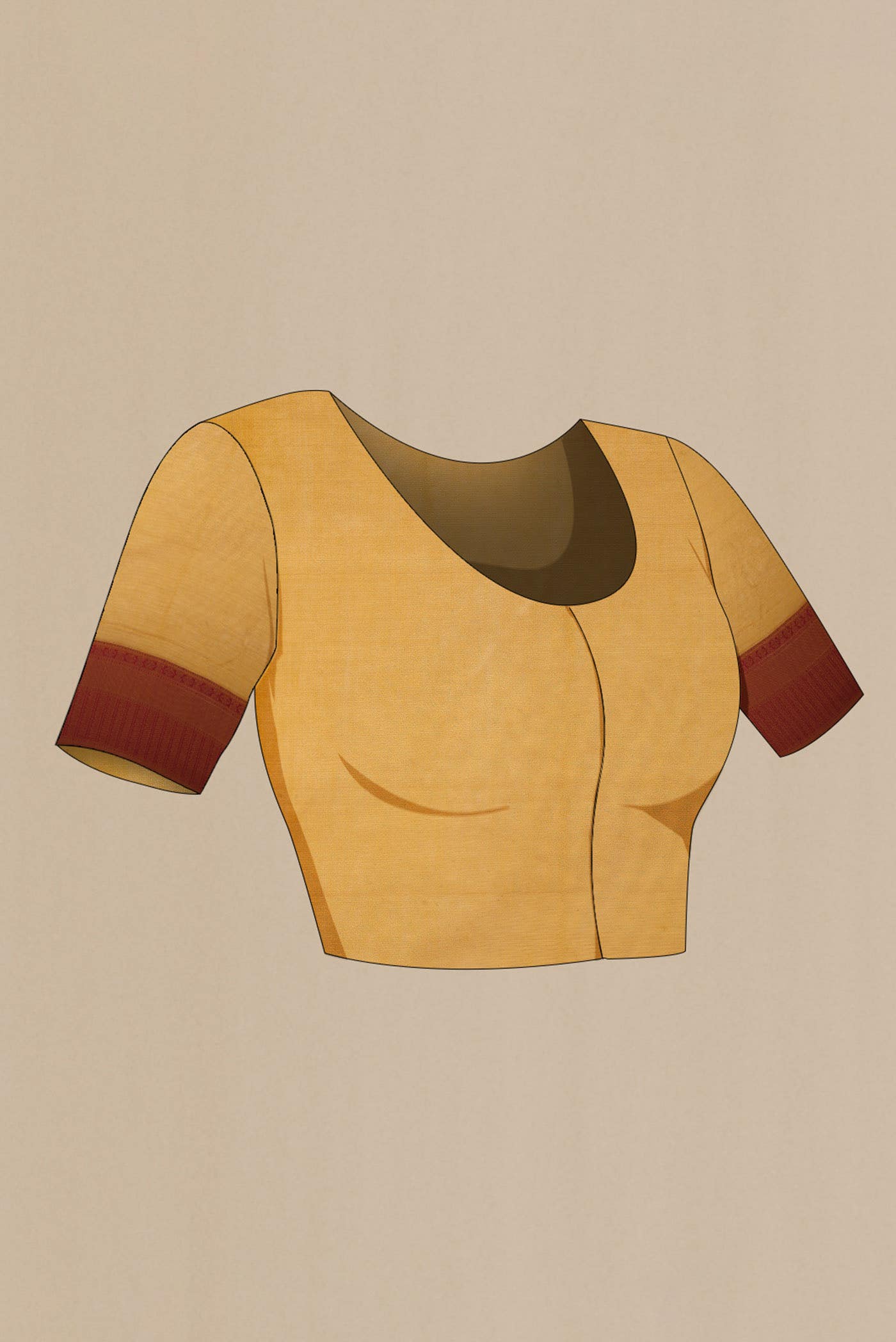 Mustard Silk Cotton Saree