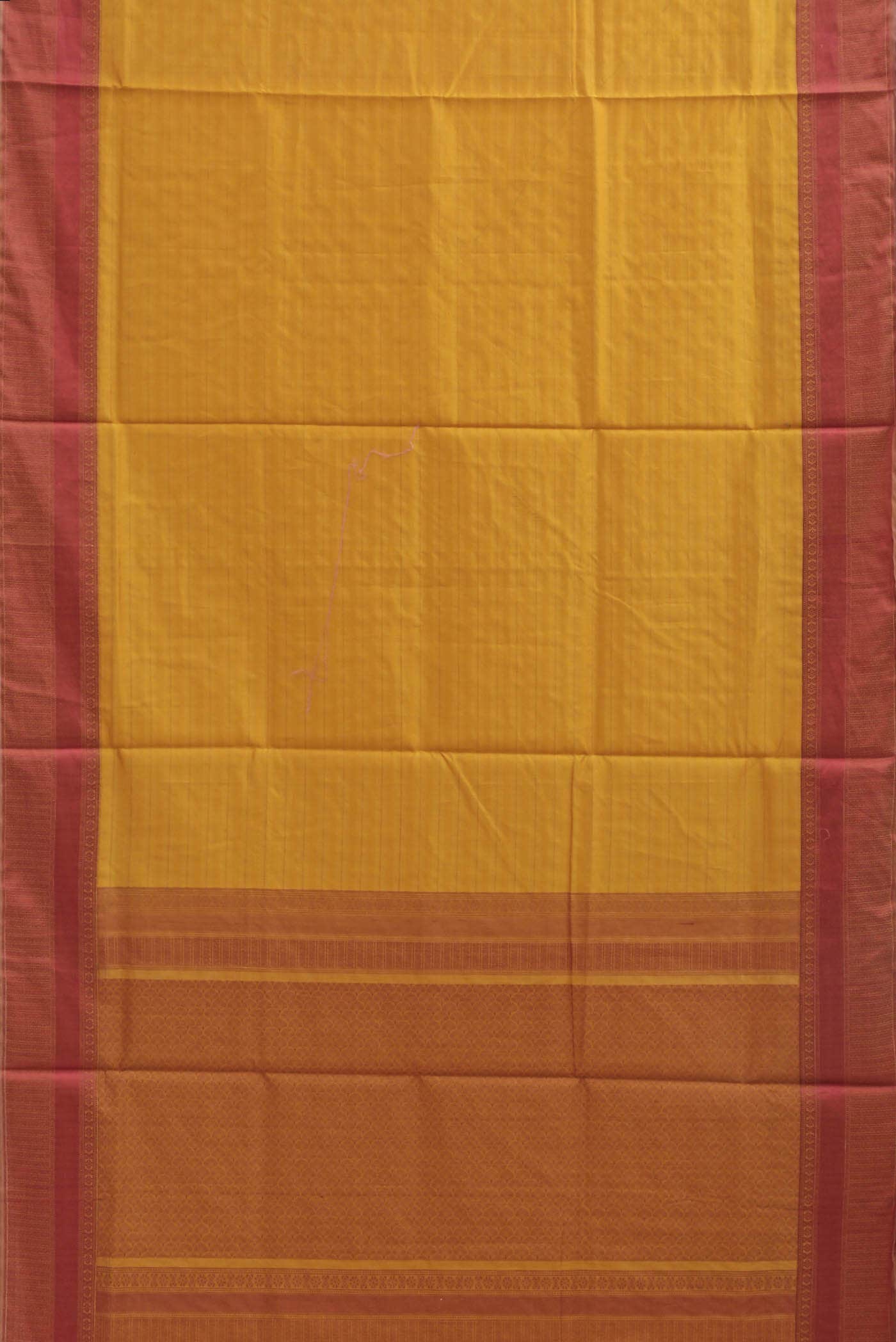 Mustard Silk Cotton Saree