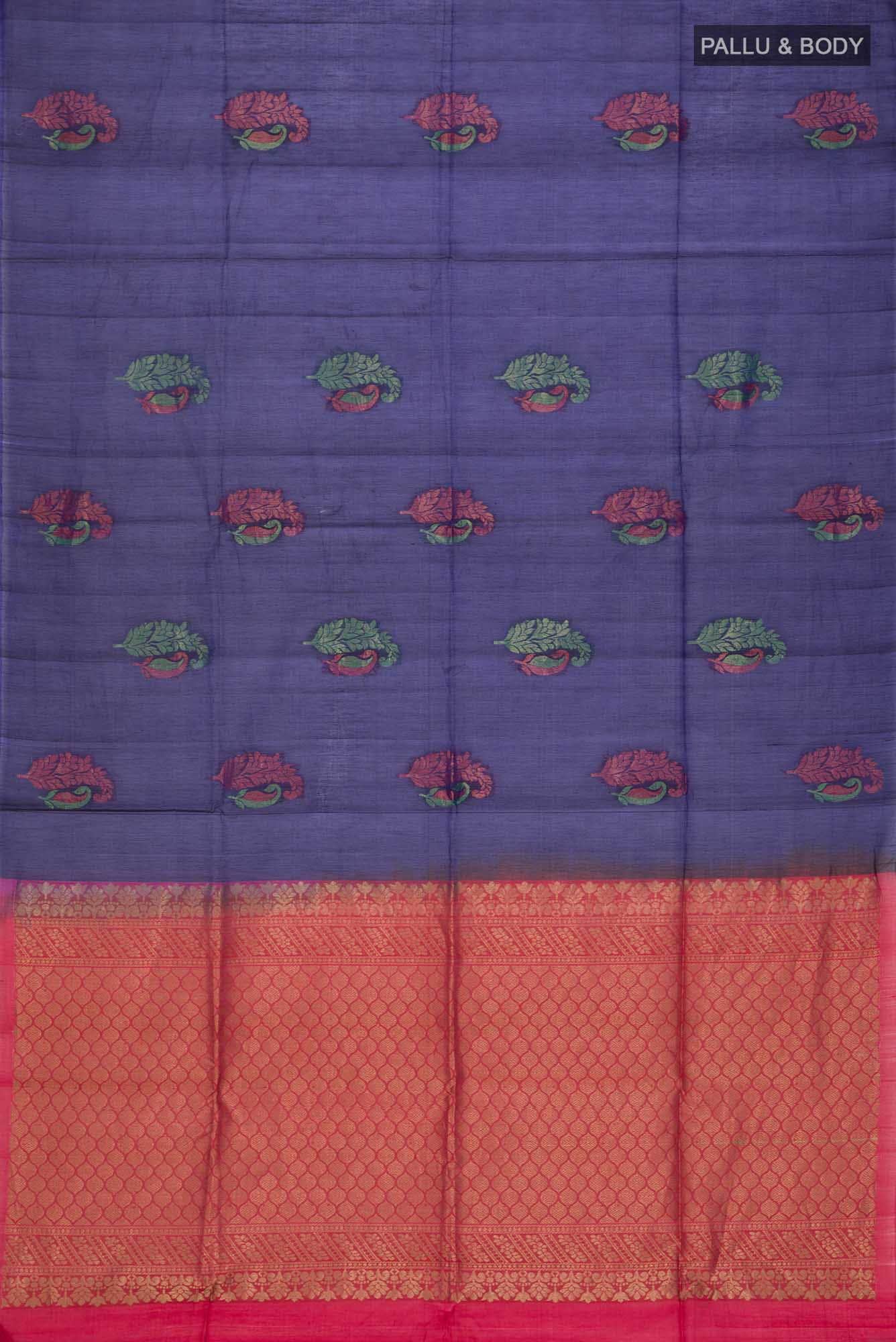 Blue Silk Cotton Saree
