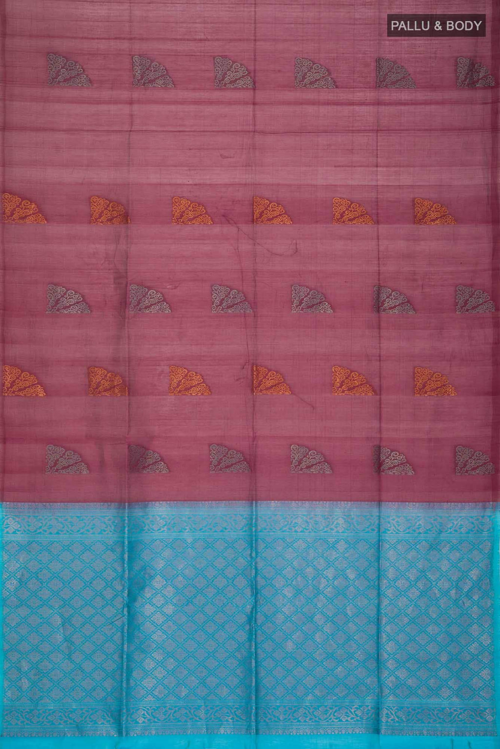 Brown Silk Cotton Saree