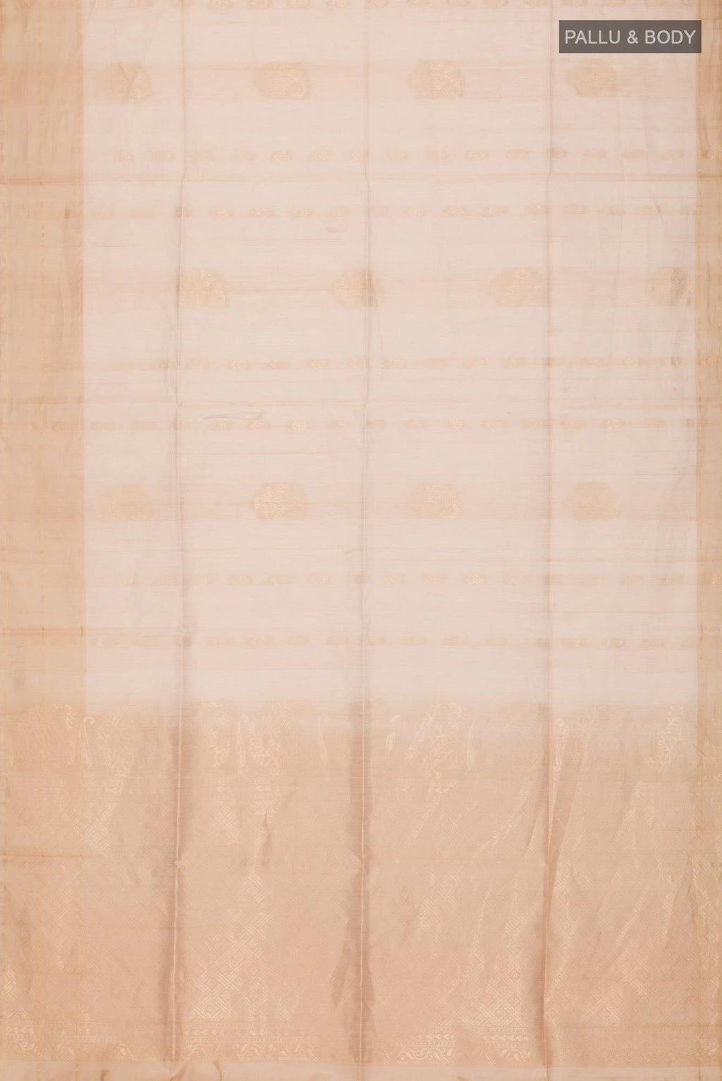 Beige Silk Cotton Saree