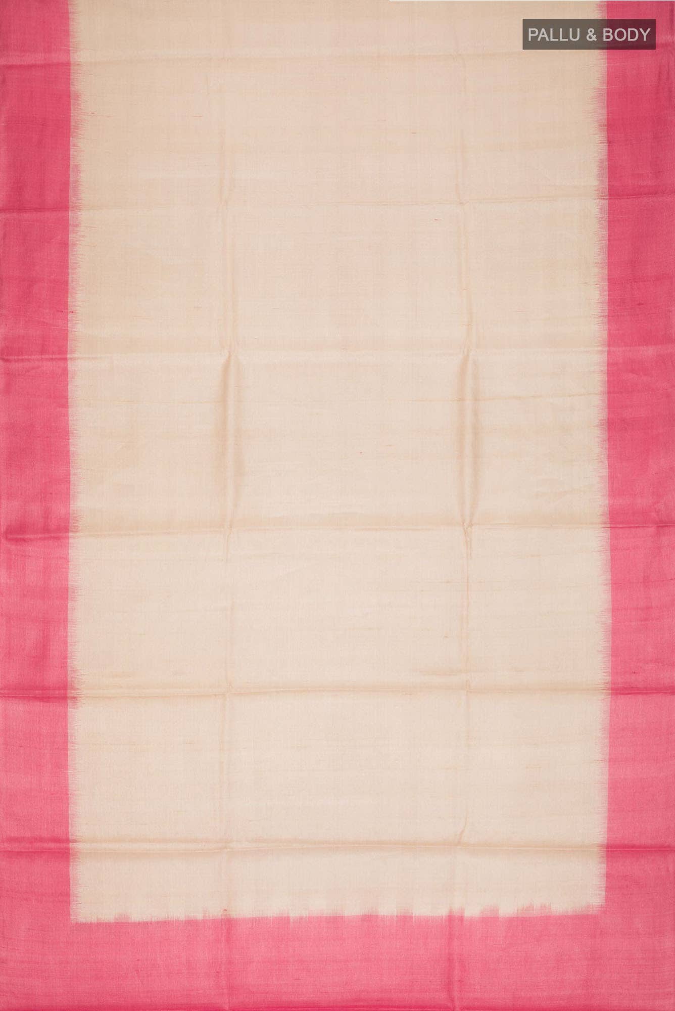 Beige Banarasi Tussar Silk Saree
