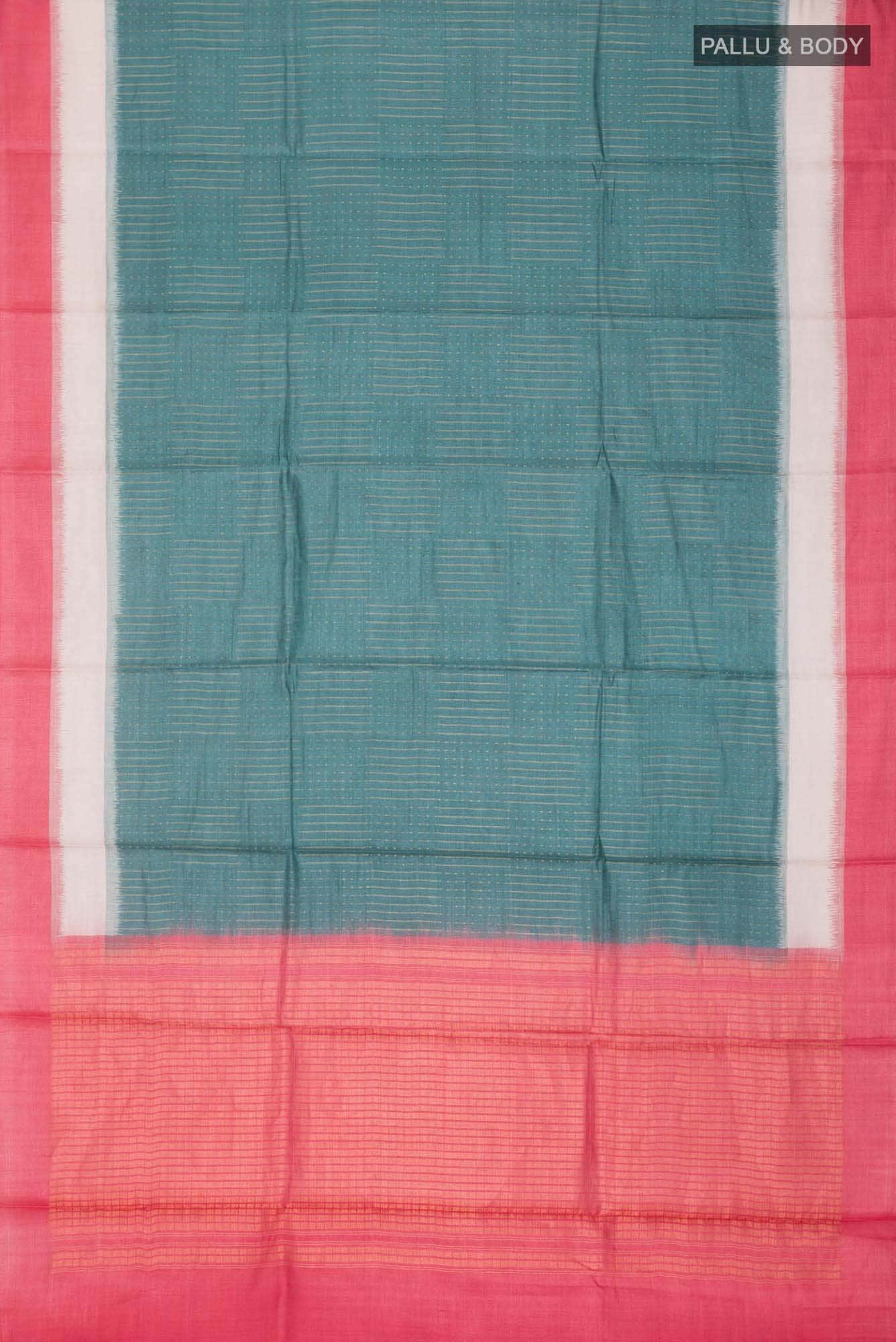 Green Banarasi Tussar Silk Saree