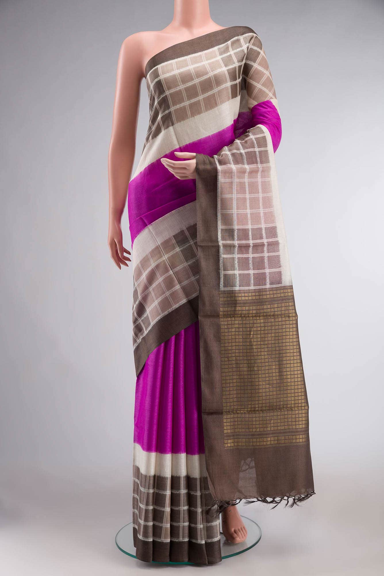 Green Banarasi Tussar Silk Saree