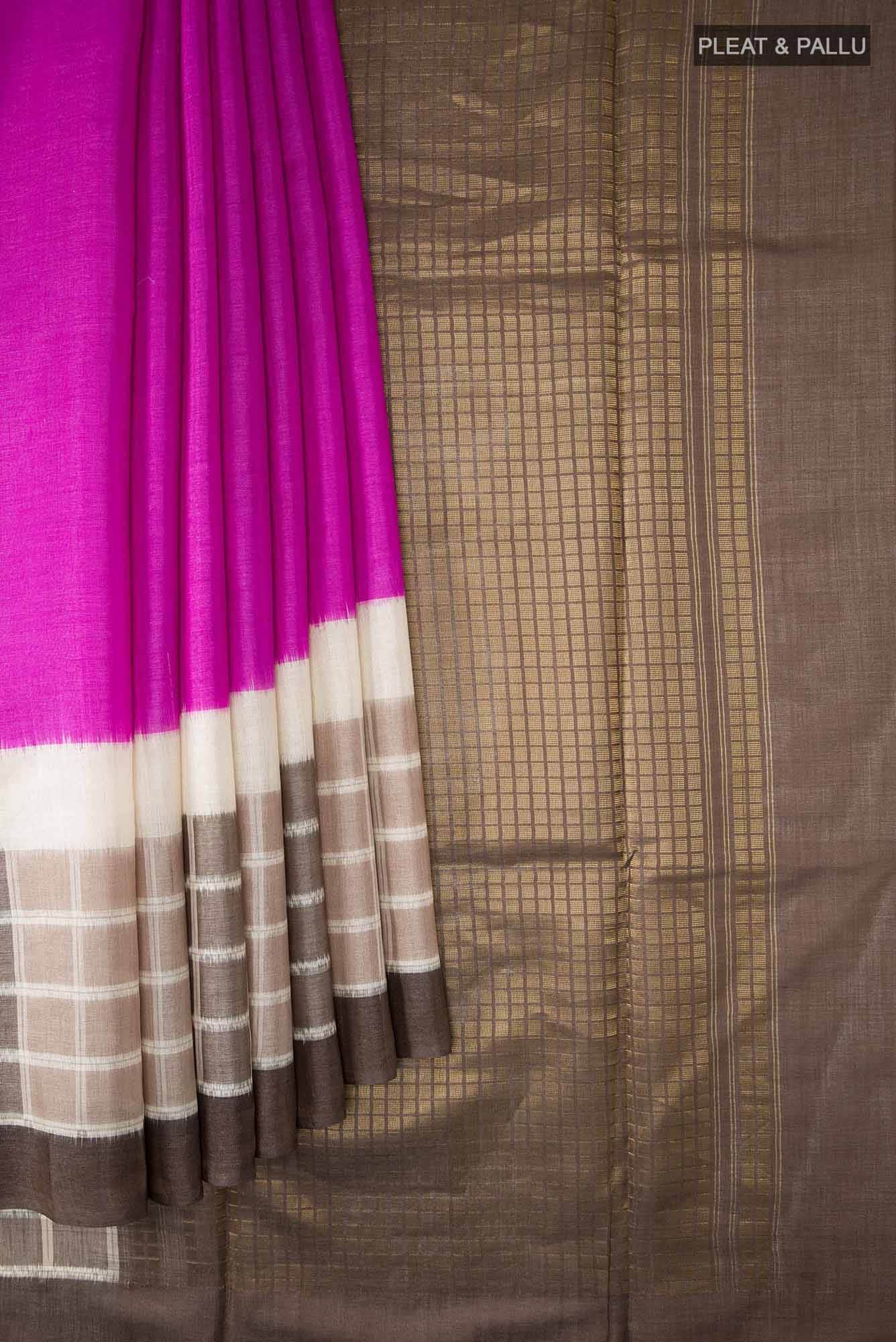 Green Banarasi Tussar Silk Saree
