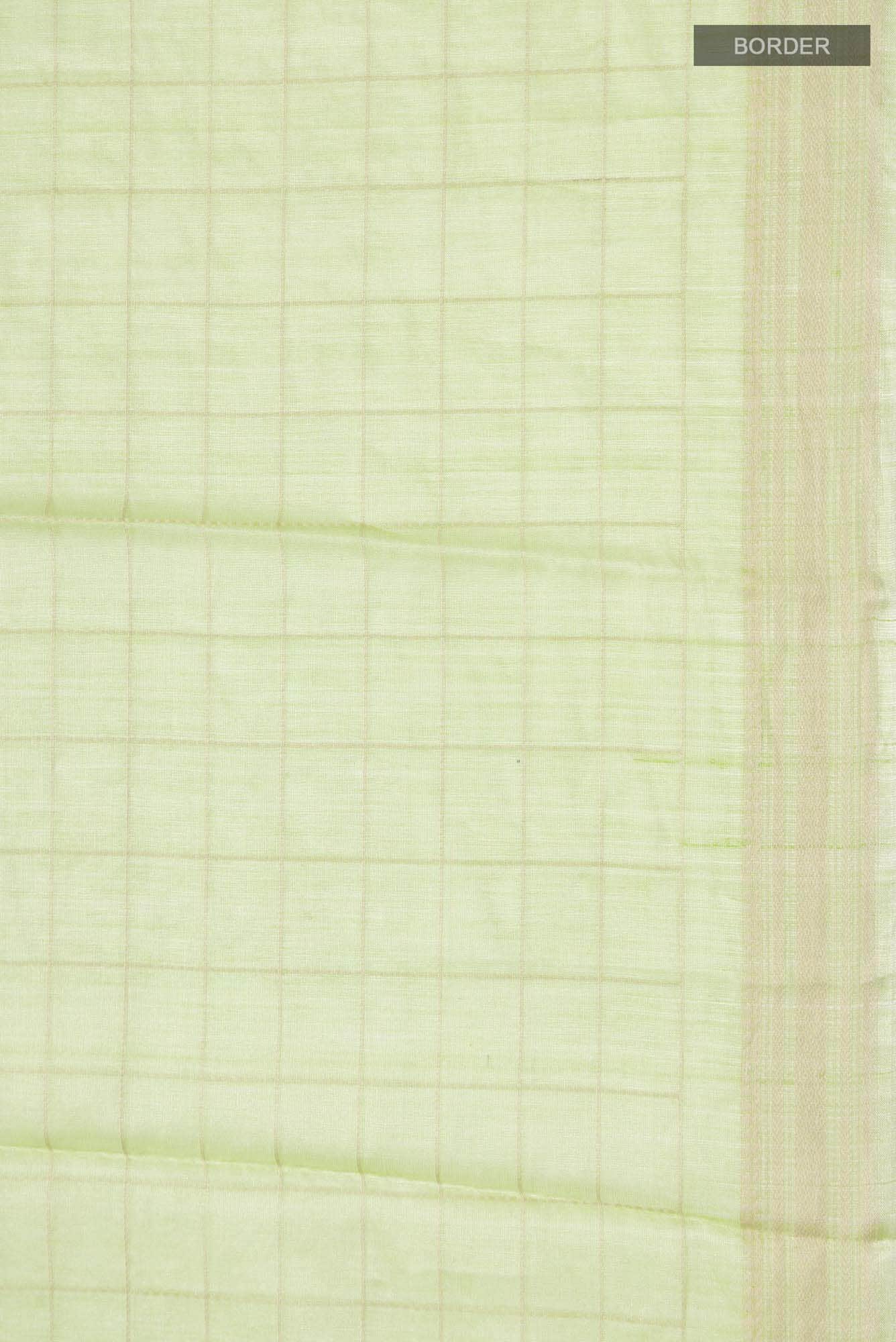 Green Dual Tone Bhagalpuri Tussar Silk Saree