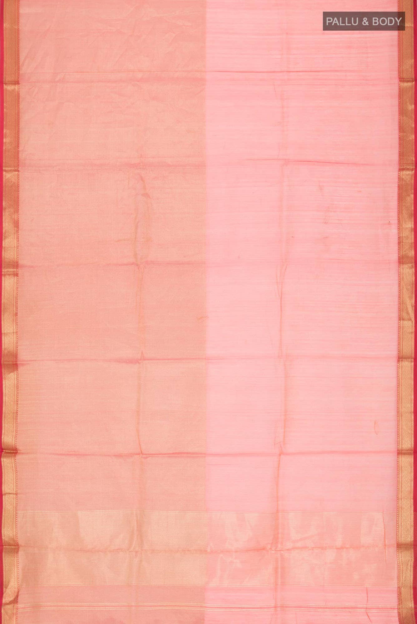 Pink with yellow Dual Tone Maheshwari Silk Cotton Saree