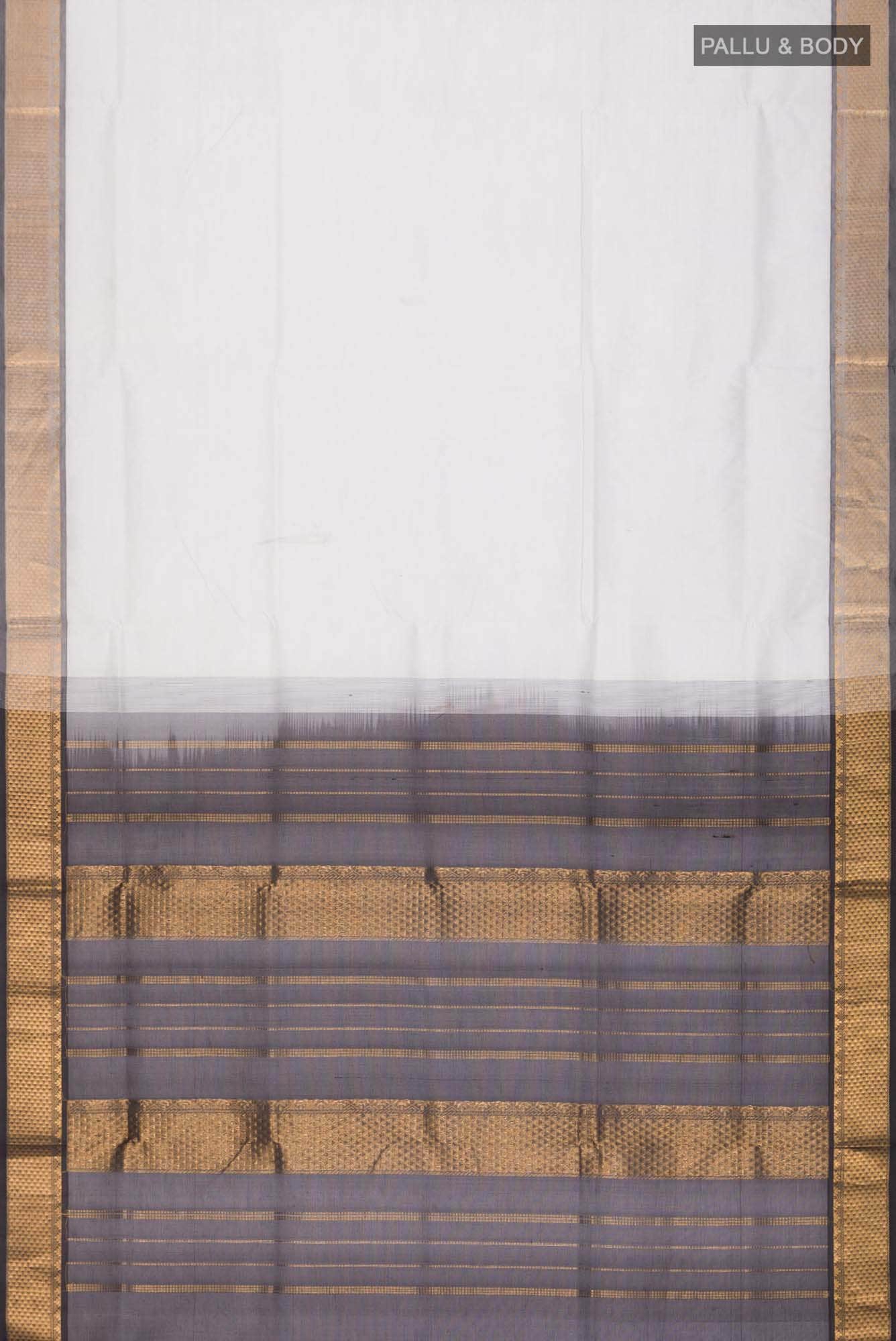 Grey Silk Cotton Saree