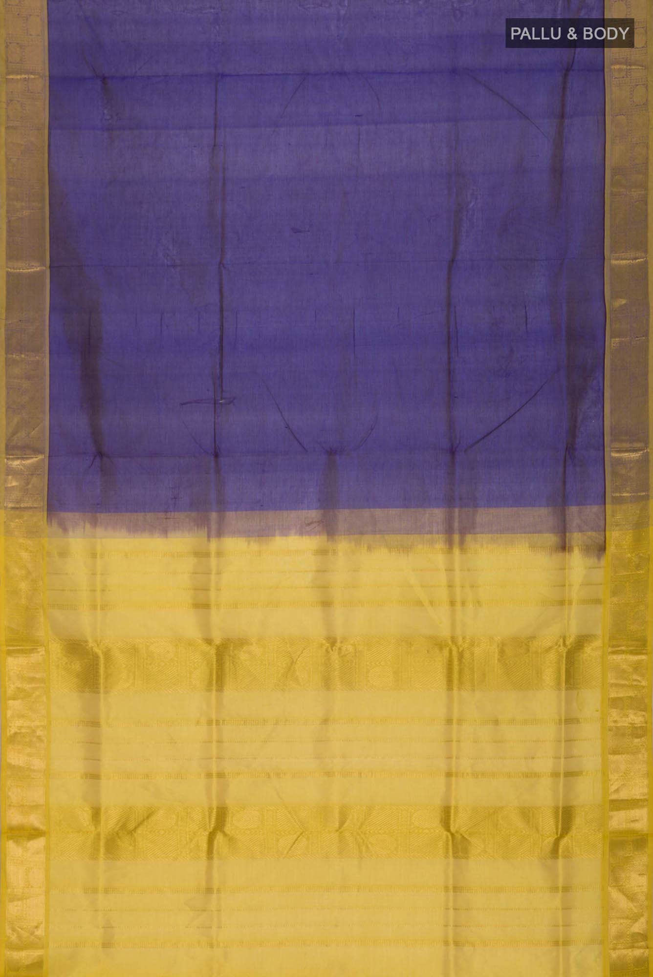 Navy Blue Silk Cotton Saree