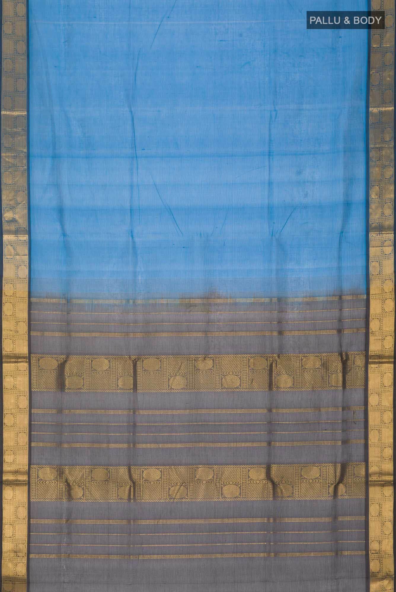 Blue Silk Cotton Saree