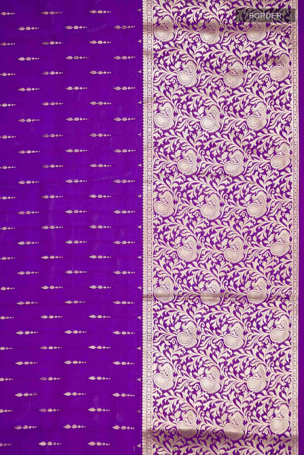 Violet Mysore Crepe Saree
