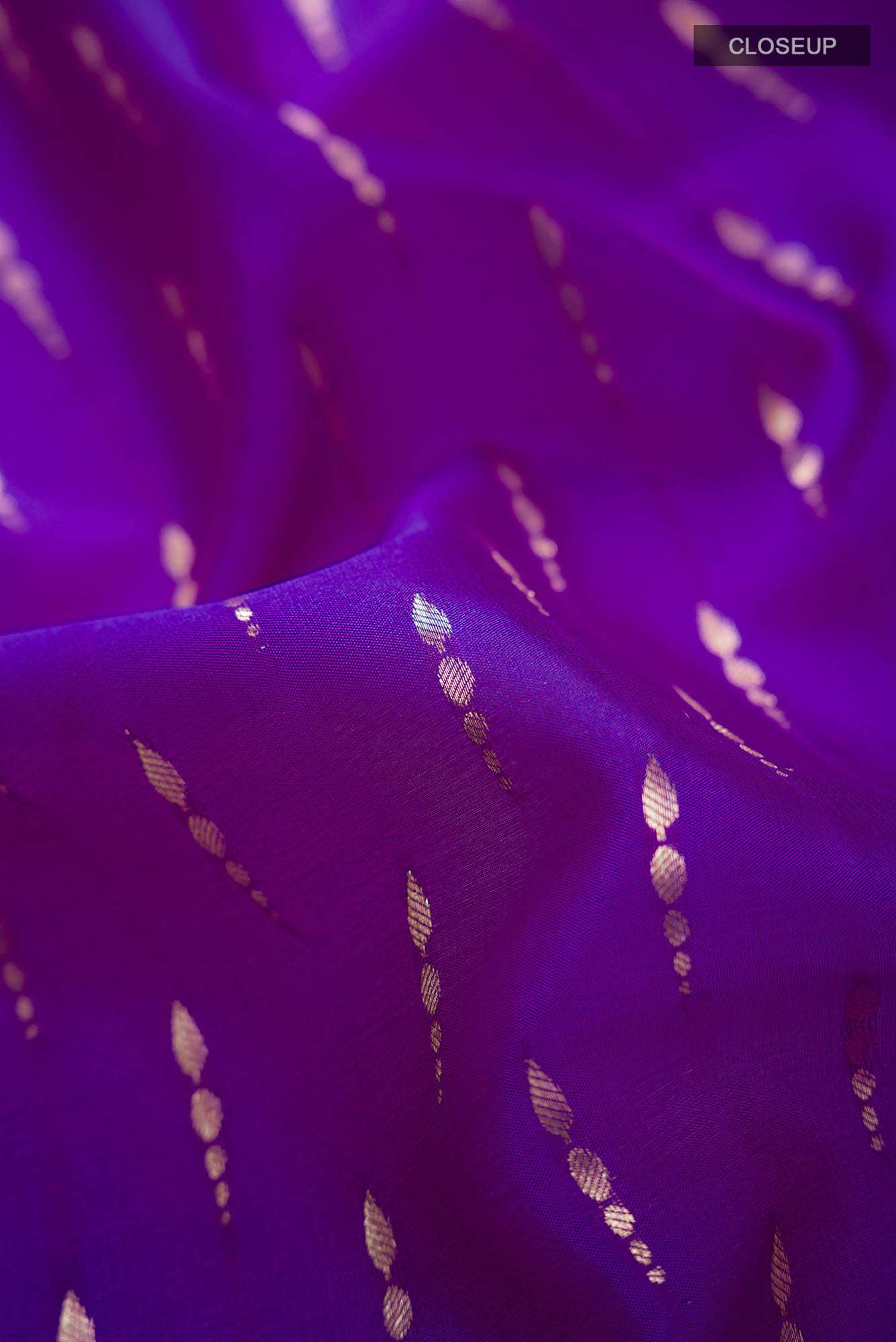 Violet Mysore Crepe Saree