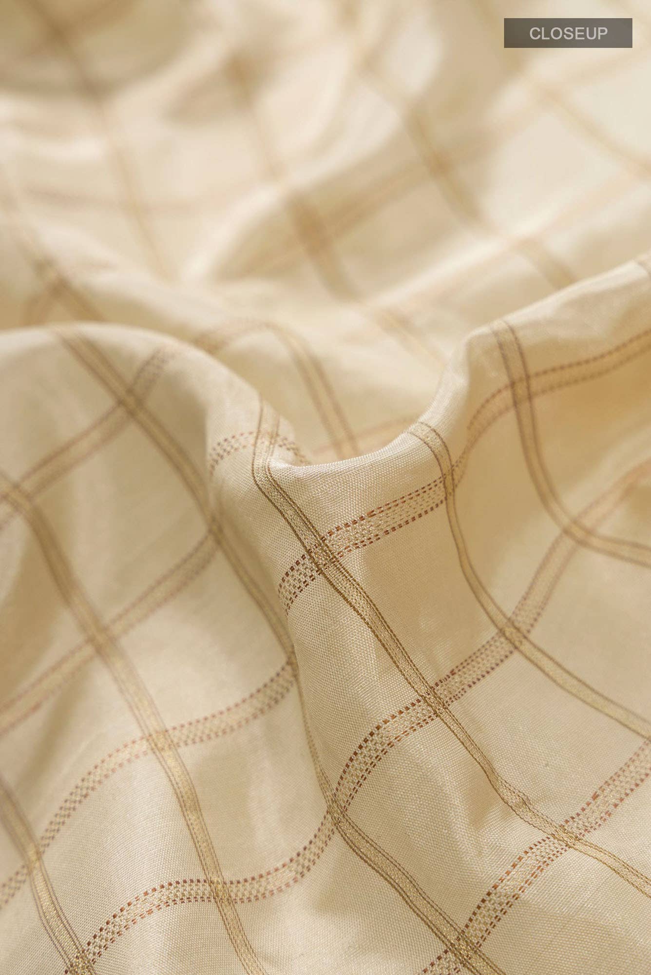 Beige Banarasi Silk Saree