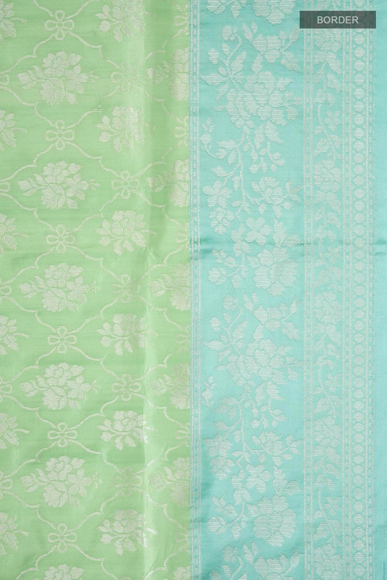 Green Banarasi Silk Saree