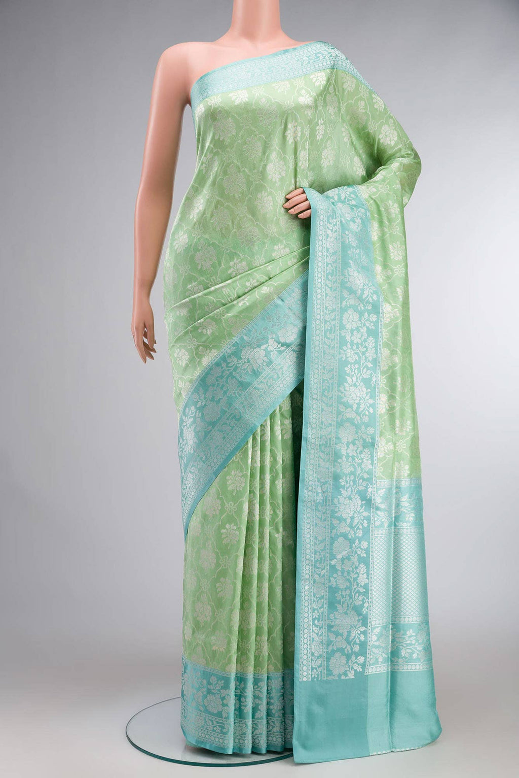 Green Banarasi Silk Saree