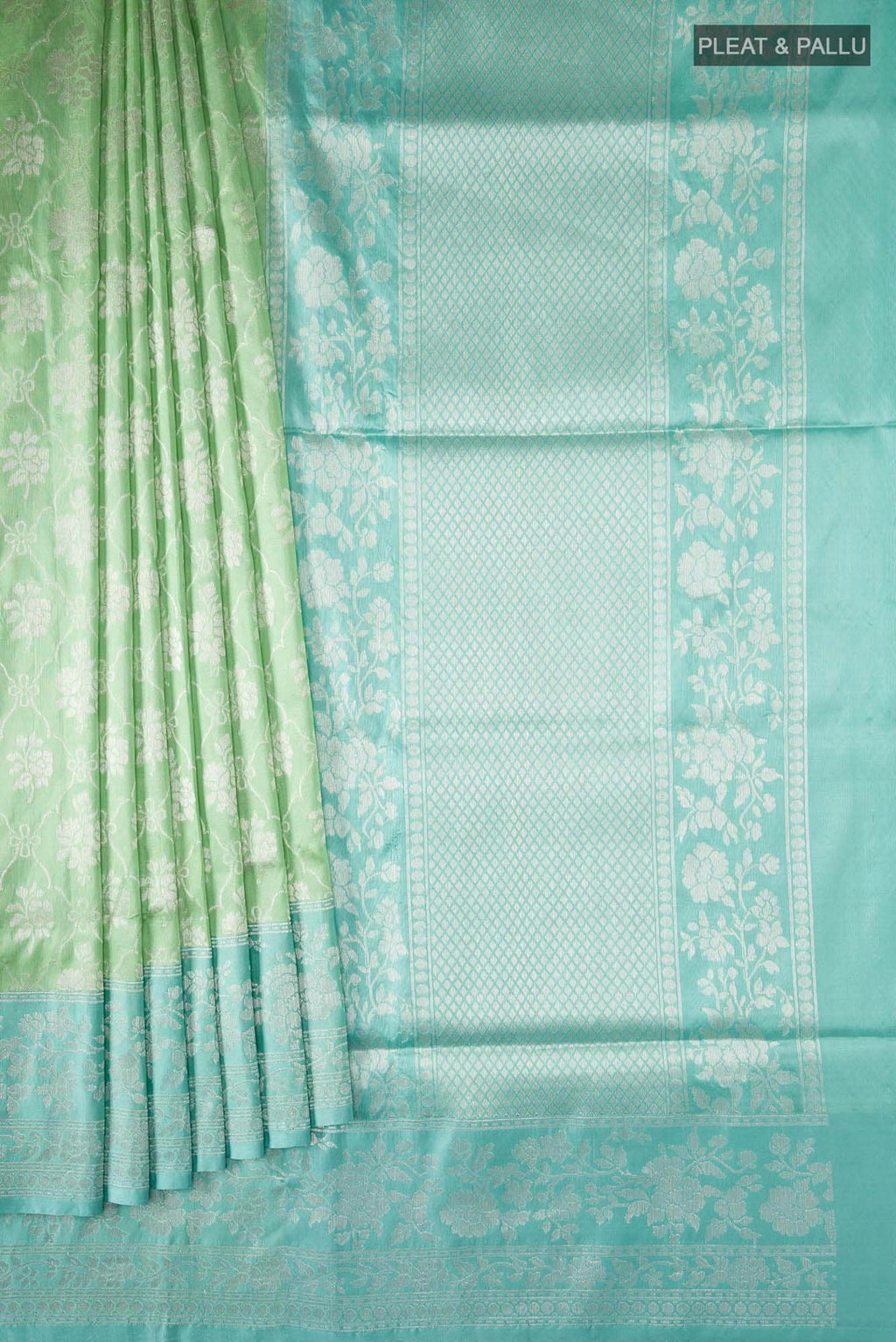 Green Banarasi Silk Saree