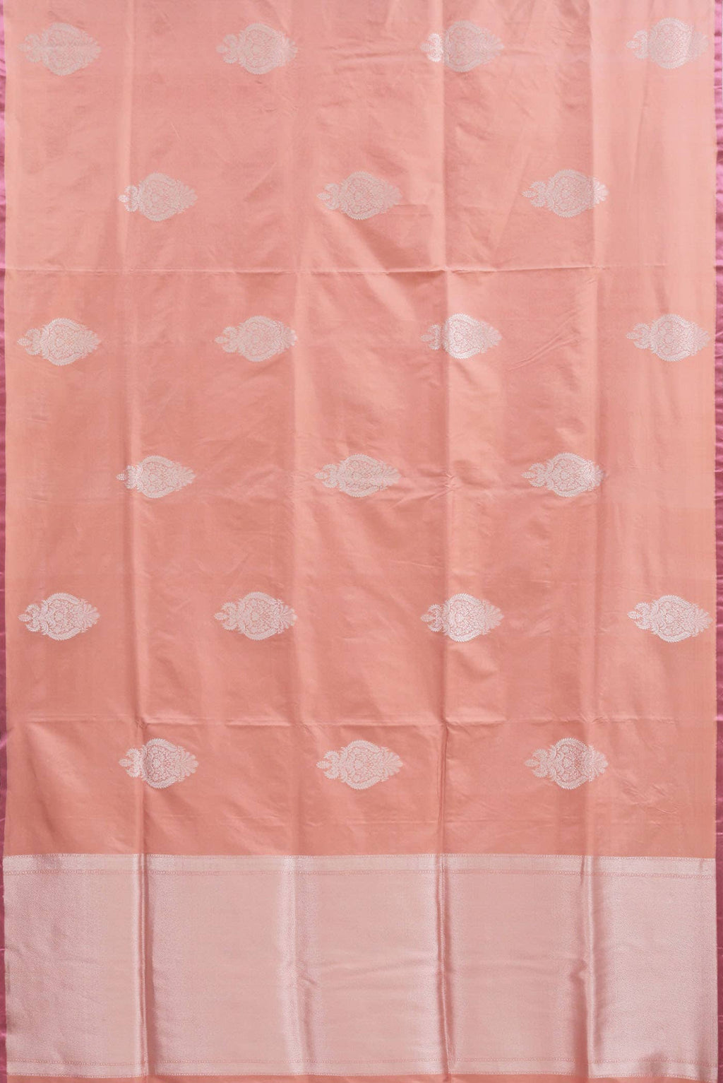 Coral Banarasi Katan Silk Saree