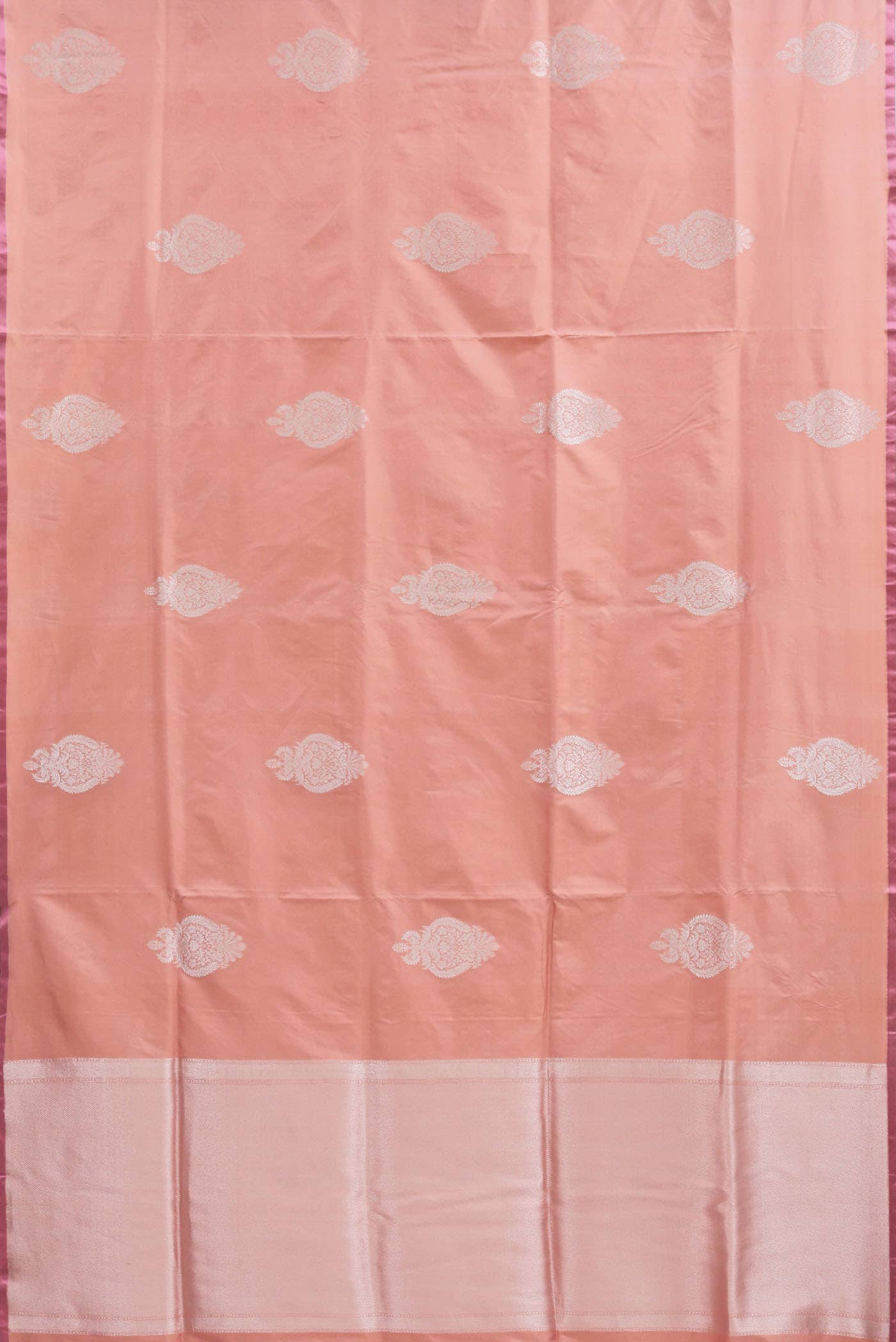 Coral Banarasi Katan Silk Saree