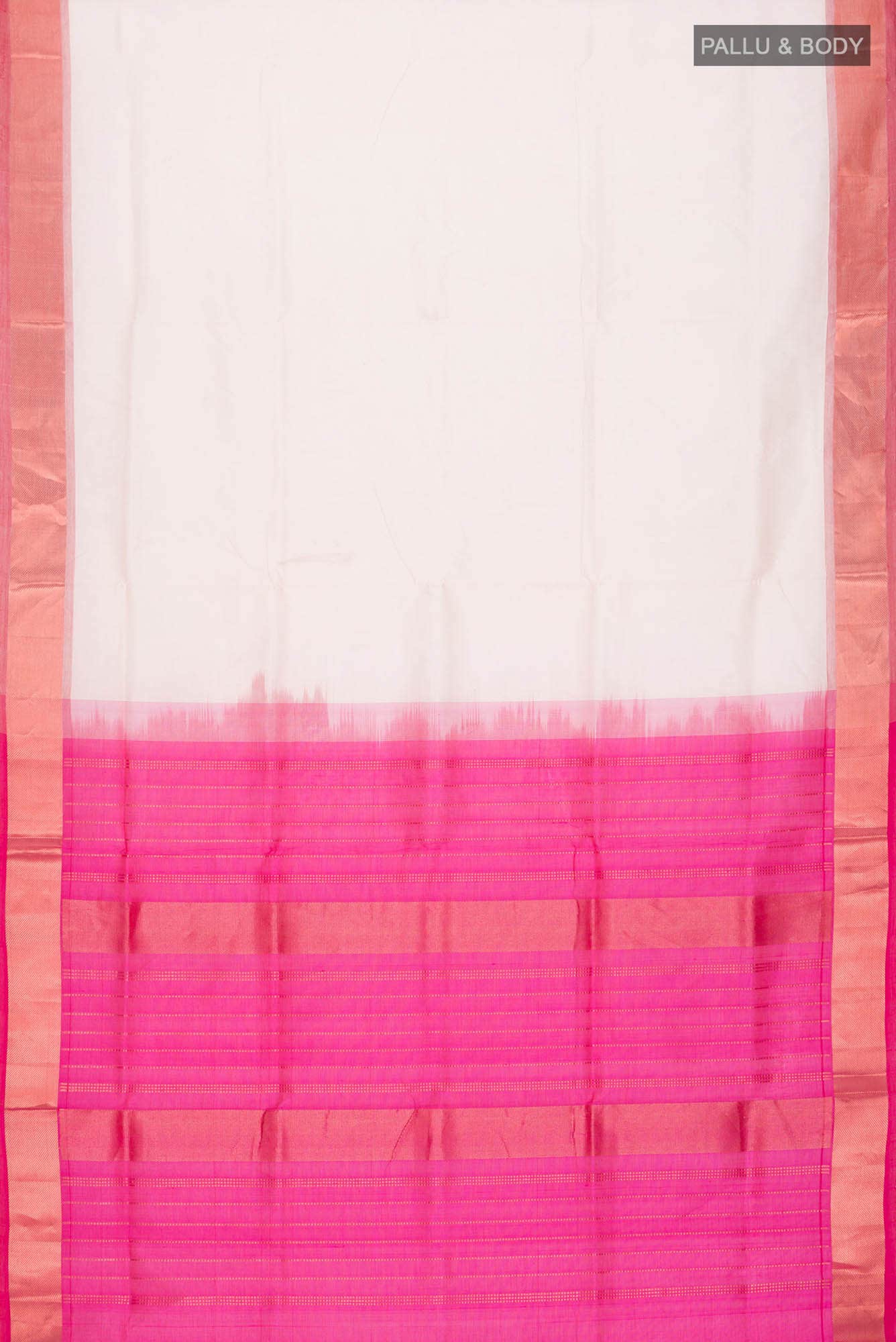 Cream Silk Cotton Saree