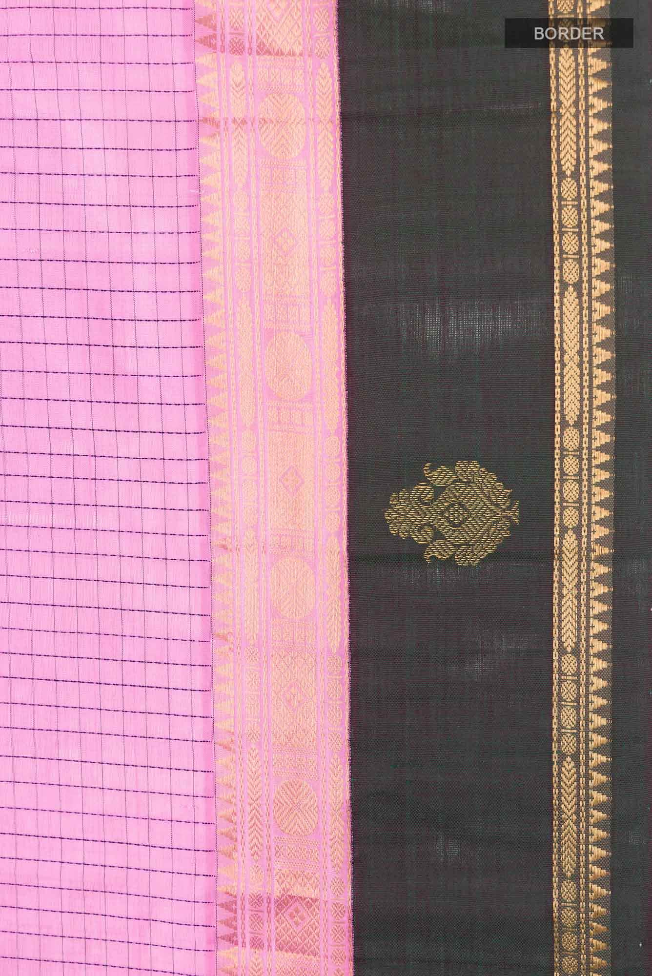 Pink Silk Cotton Saree