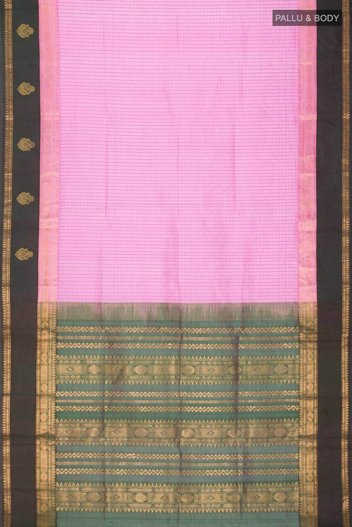 Pink Silk Cotton Saree