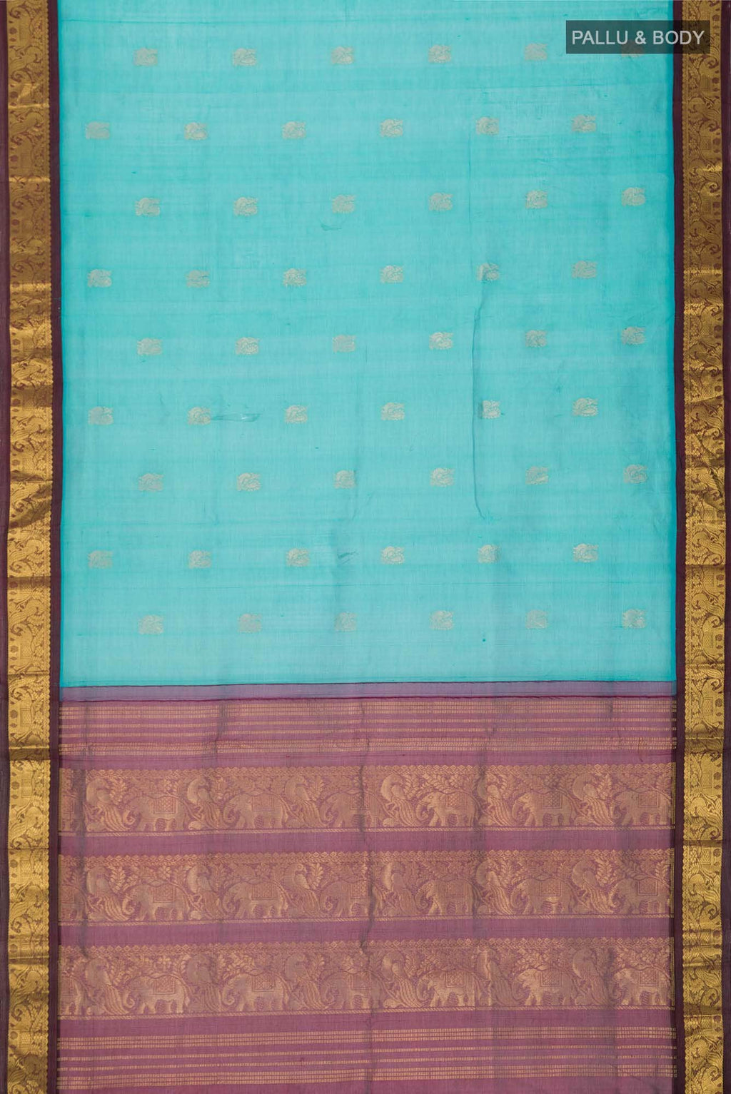 Blue Silk Cotton Saree