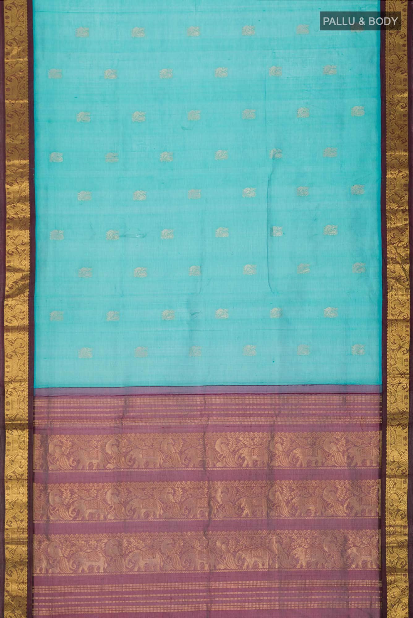 Blue Silk Cotton Saree