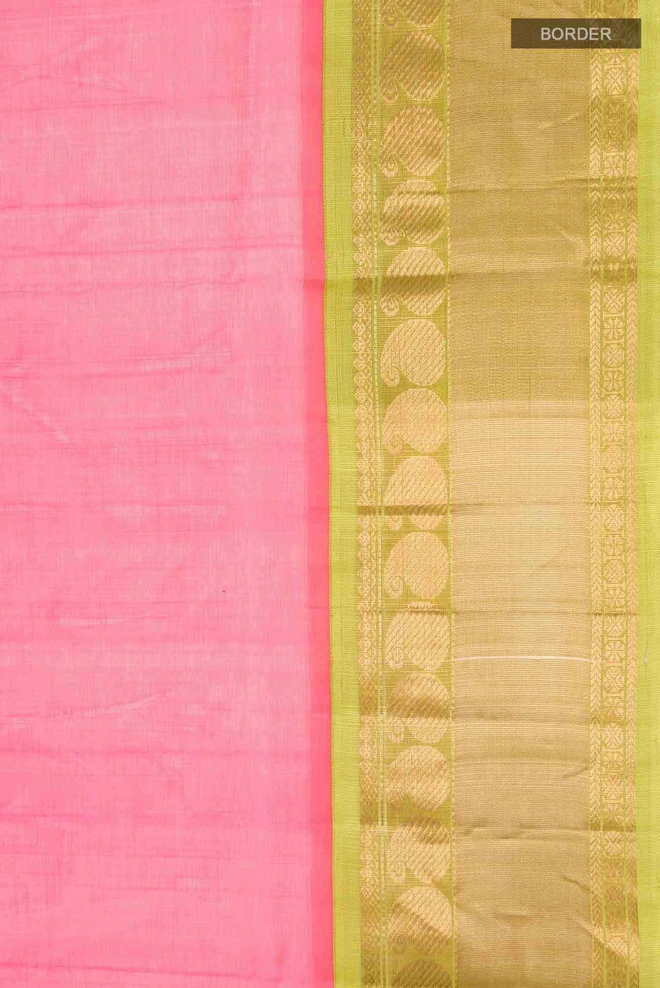 Pink Silk Cotton Saree