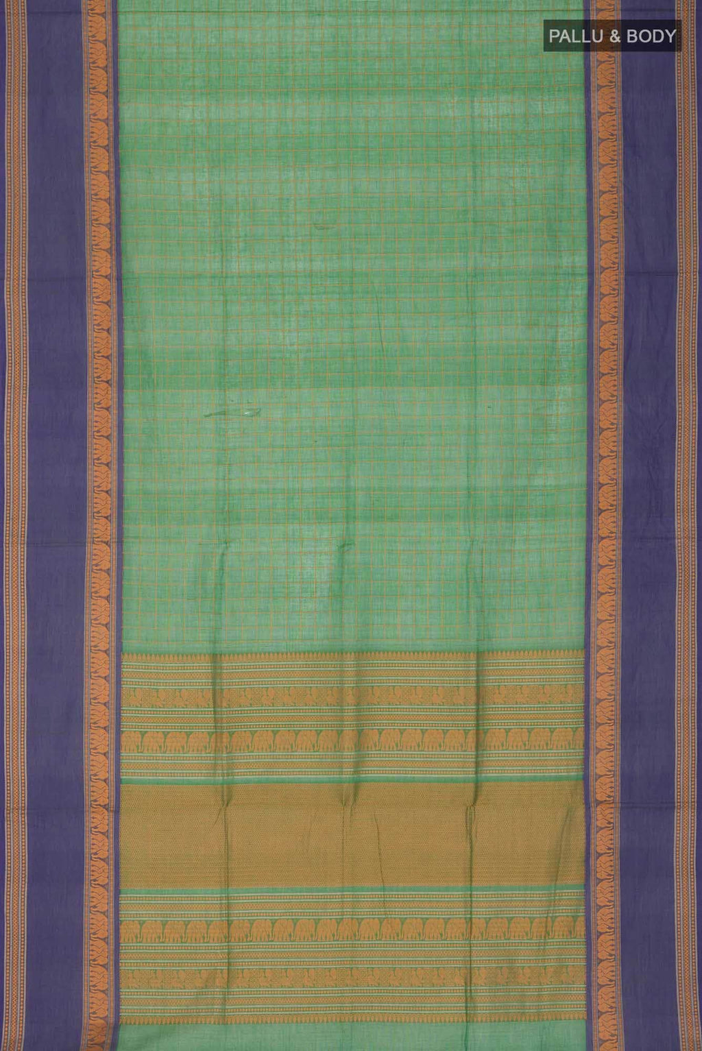 Green Coimbatore Cotton Saree