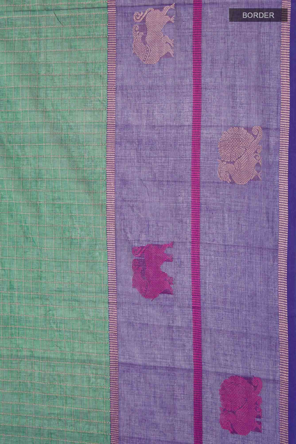 Green Coimbatore Cotton Saree