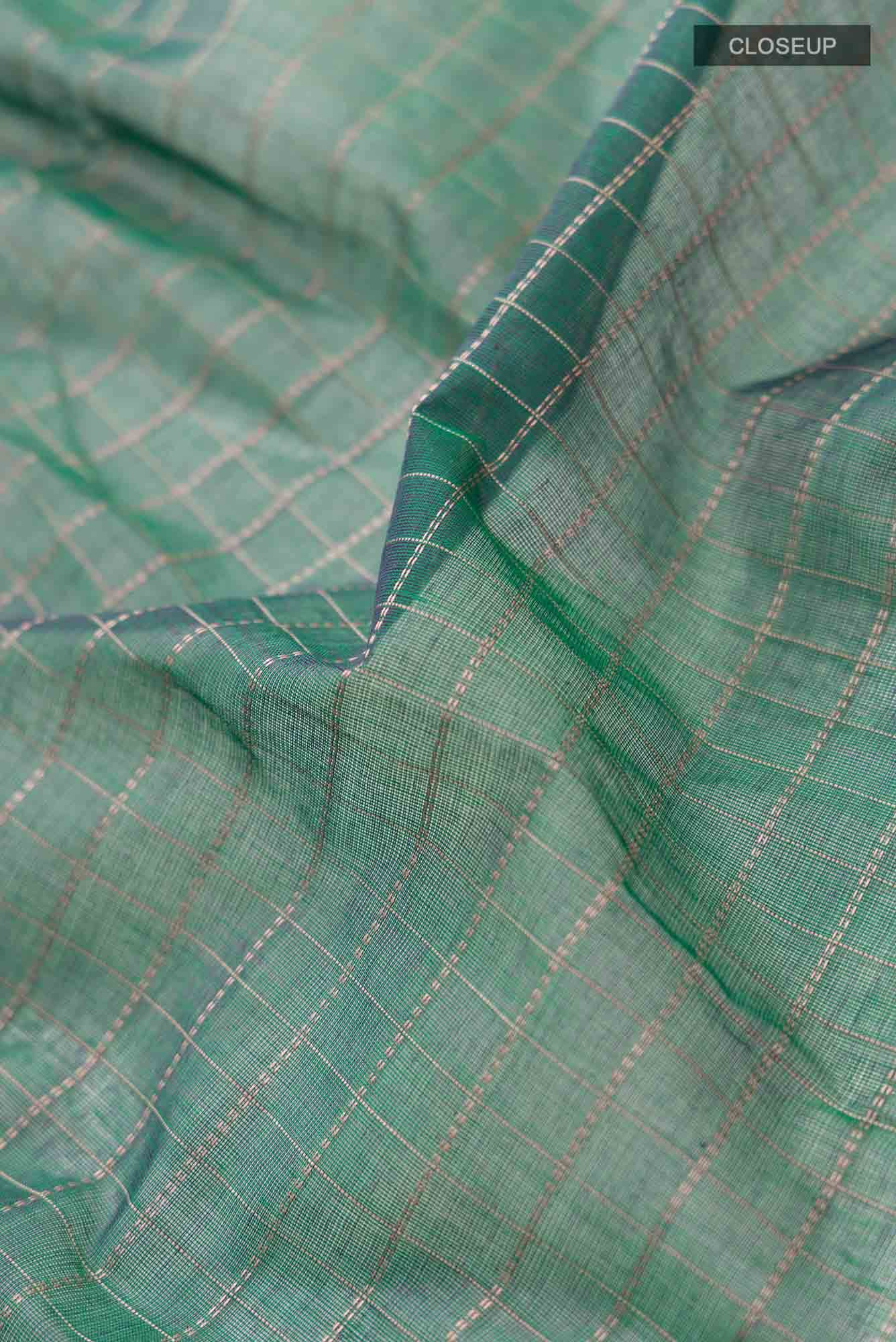 Green Coimbatore Cotton Saree